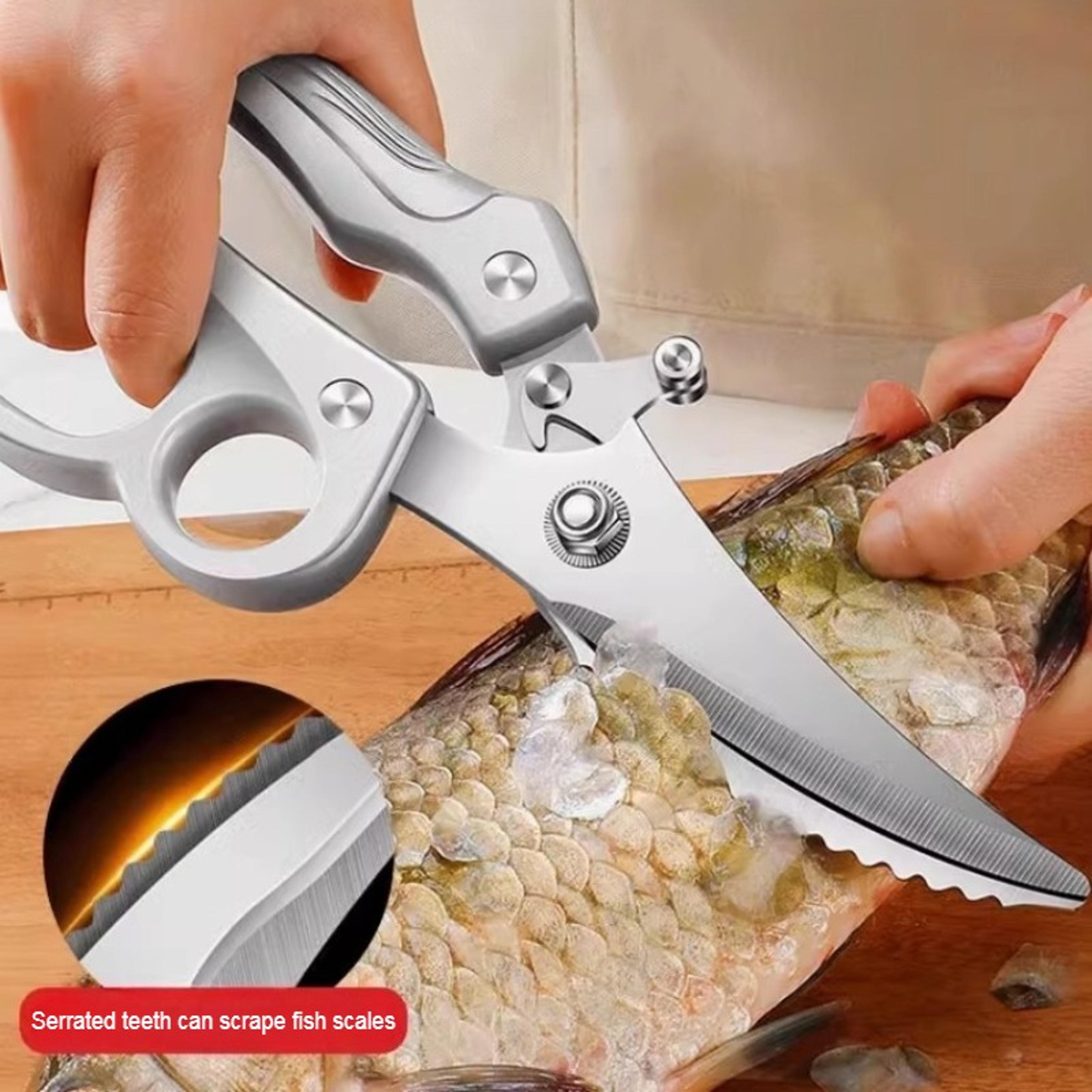 heavy duty chicken bone scissors multifunctional stainless steel kitchen shears