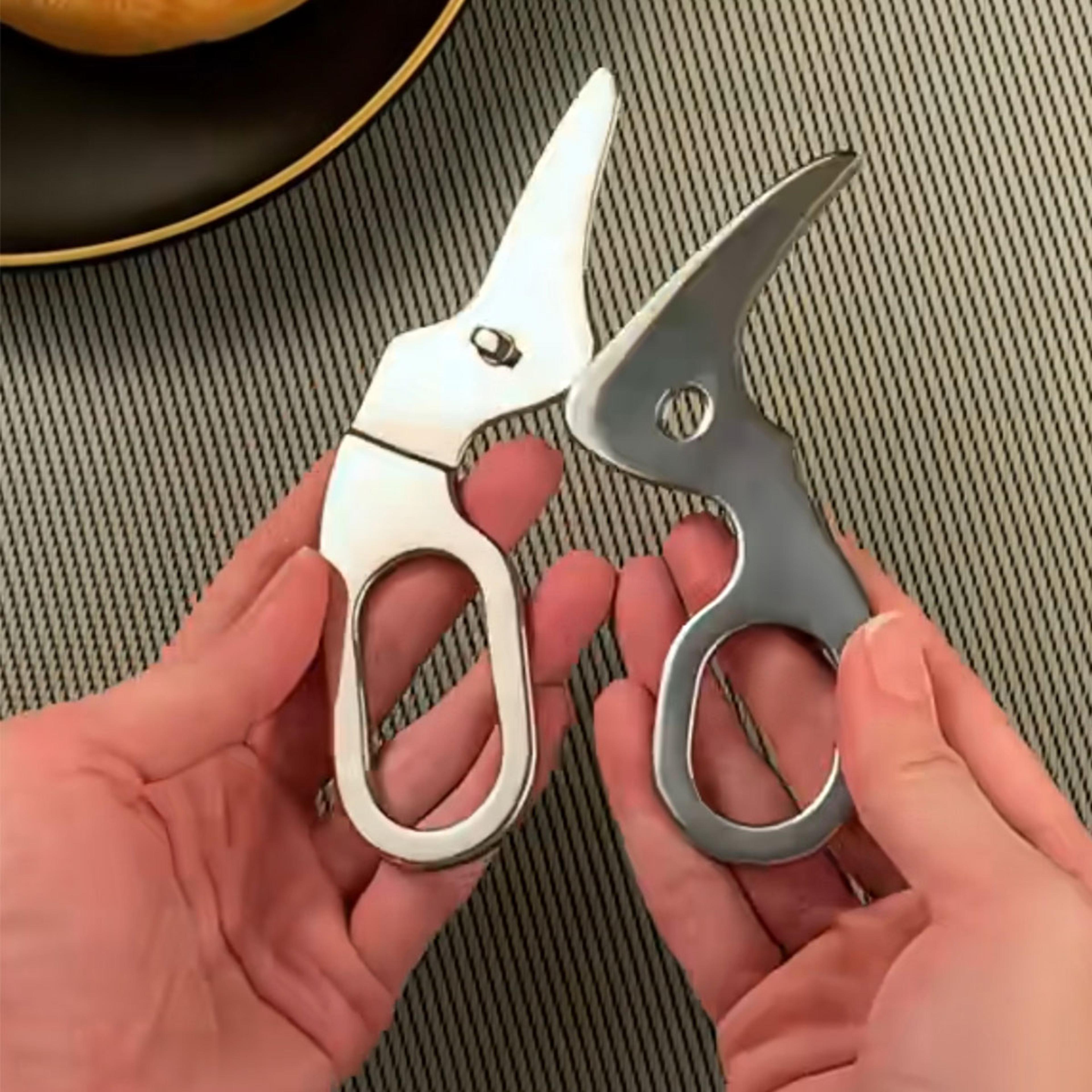purebite baby food scissors portable stainless steel toddler shears for safer, effortless feeding