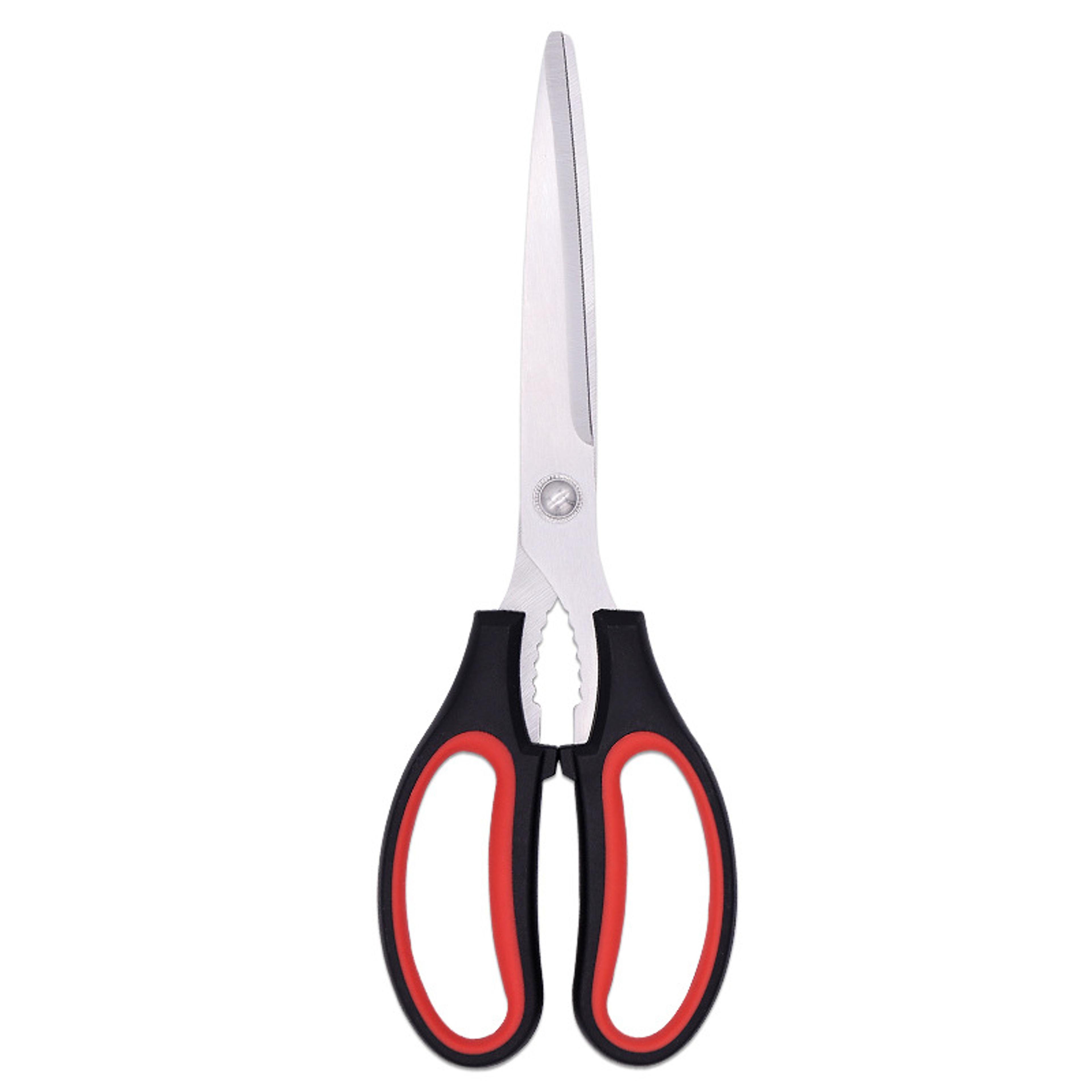 premium stainless steel korean bbq scissors with built in bottle opener