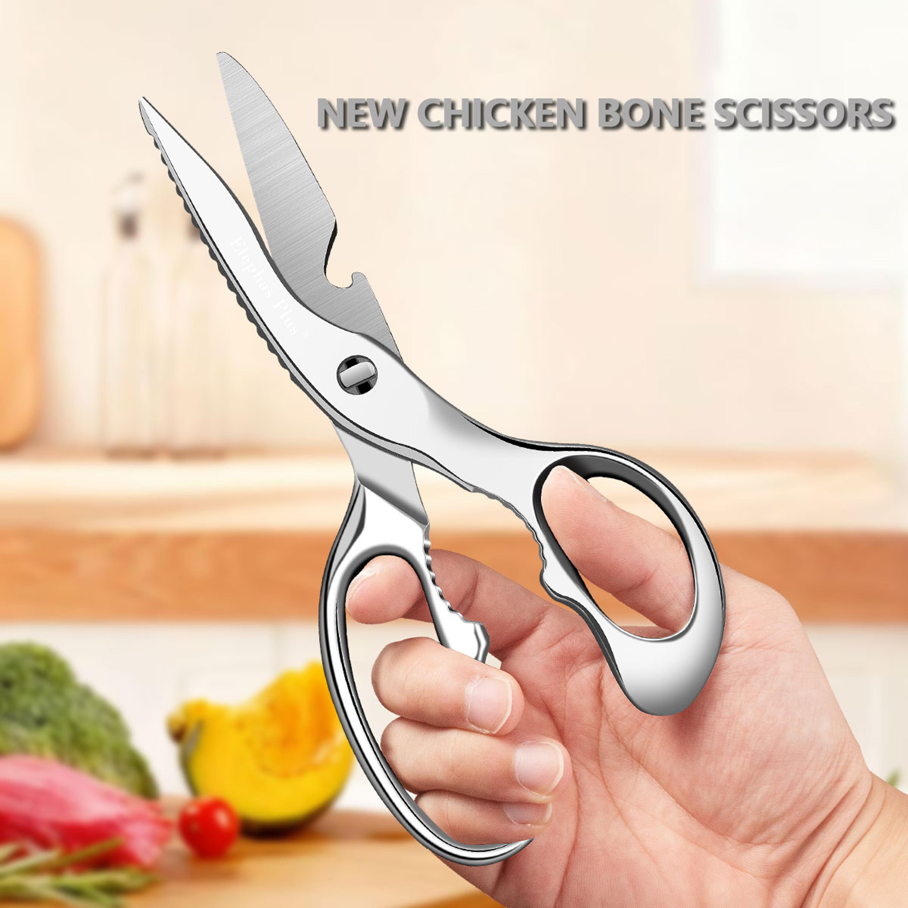 heavy duty kitchen scissors stainless steel detachable poultry shears