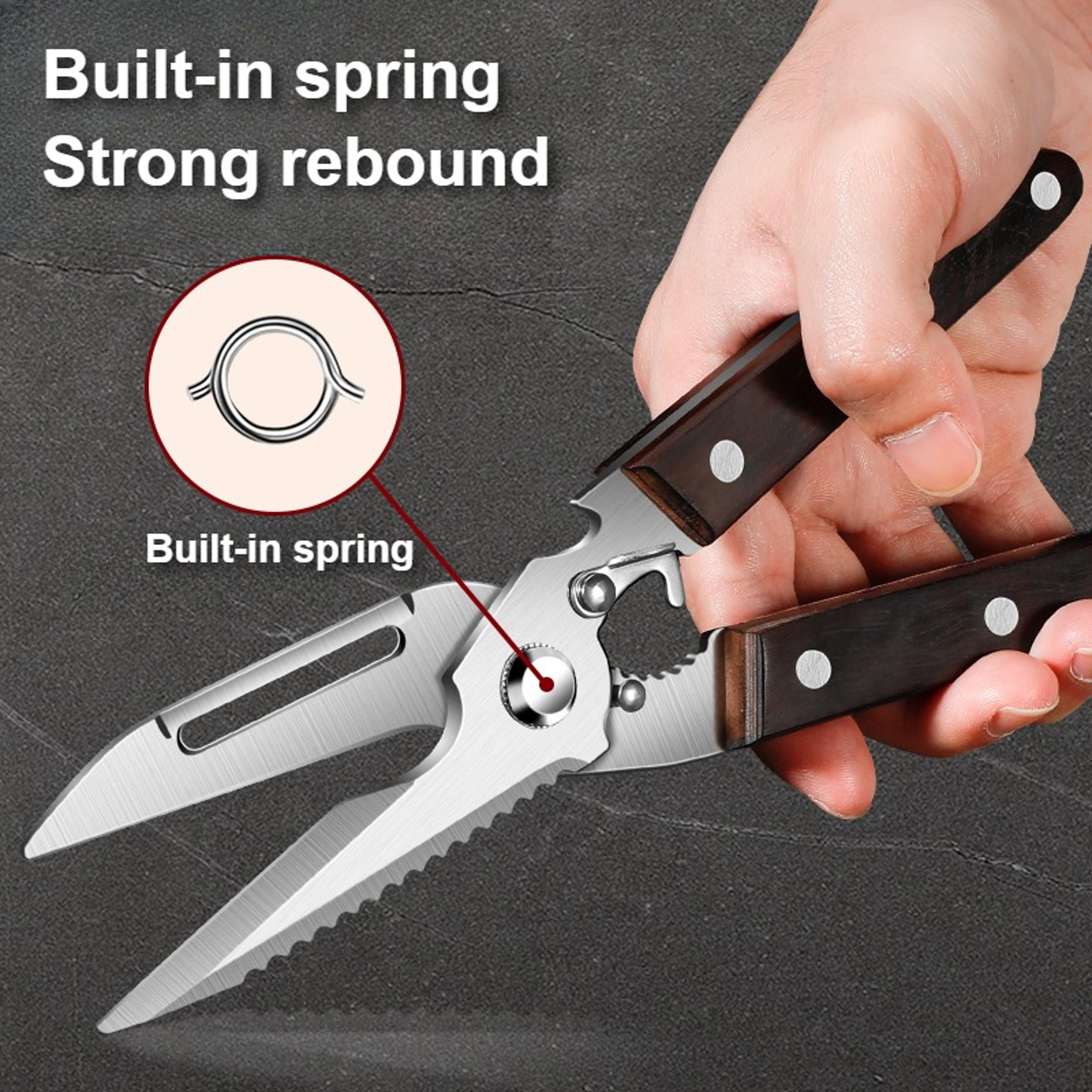 premium heavy duty stainless steel kitchen scissors professional poultry shears for meat & bones