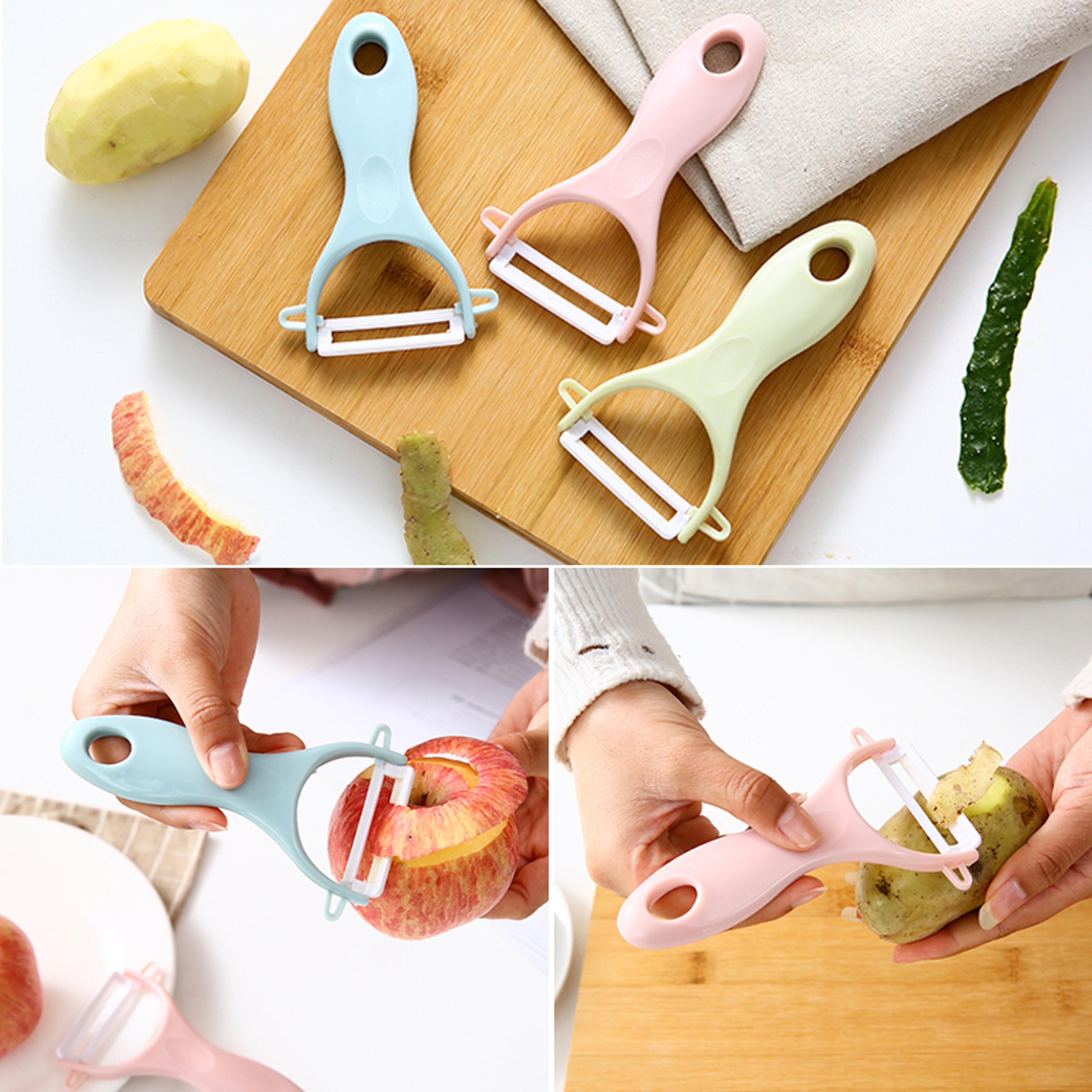 ultimate ceramic kitchen peeler & fruit cutter ultra sharp vegetable paring knife