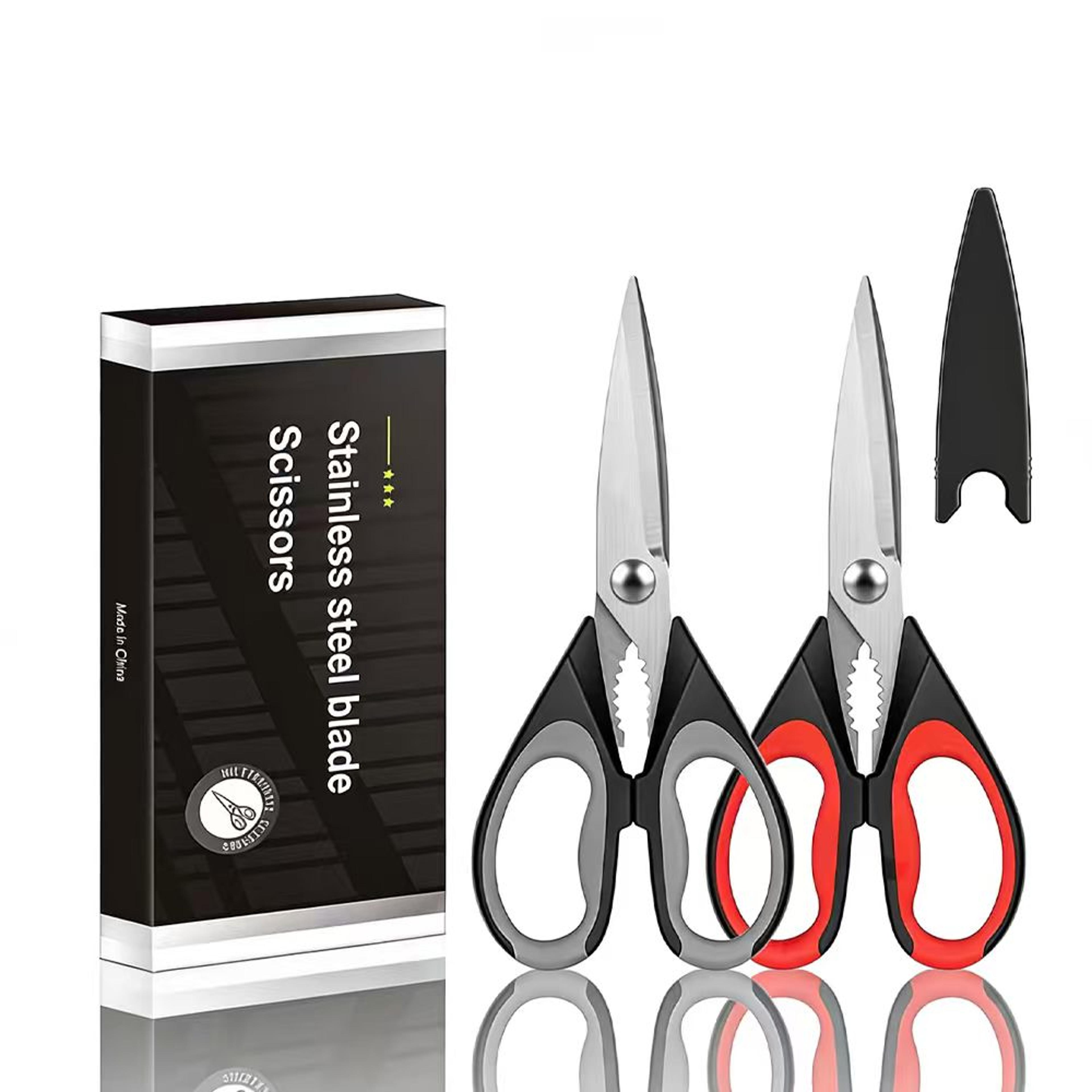 premium heavy duty stainless steel kitchen shears multi function poultry bone & fish cutter