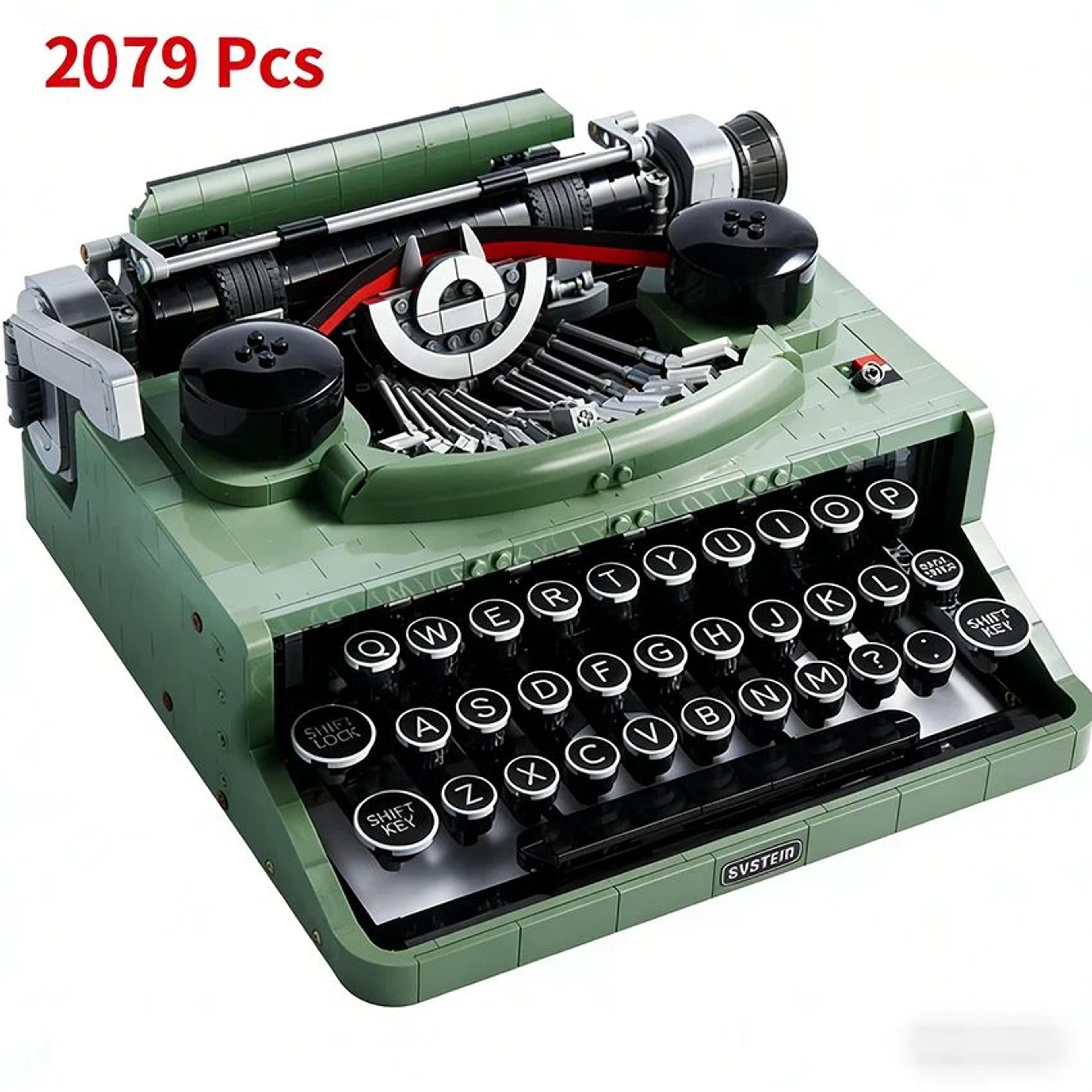 collectible ideas typewriter building blocks set retro model toys for adults unique home decoration children gift