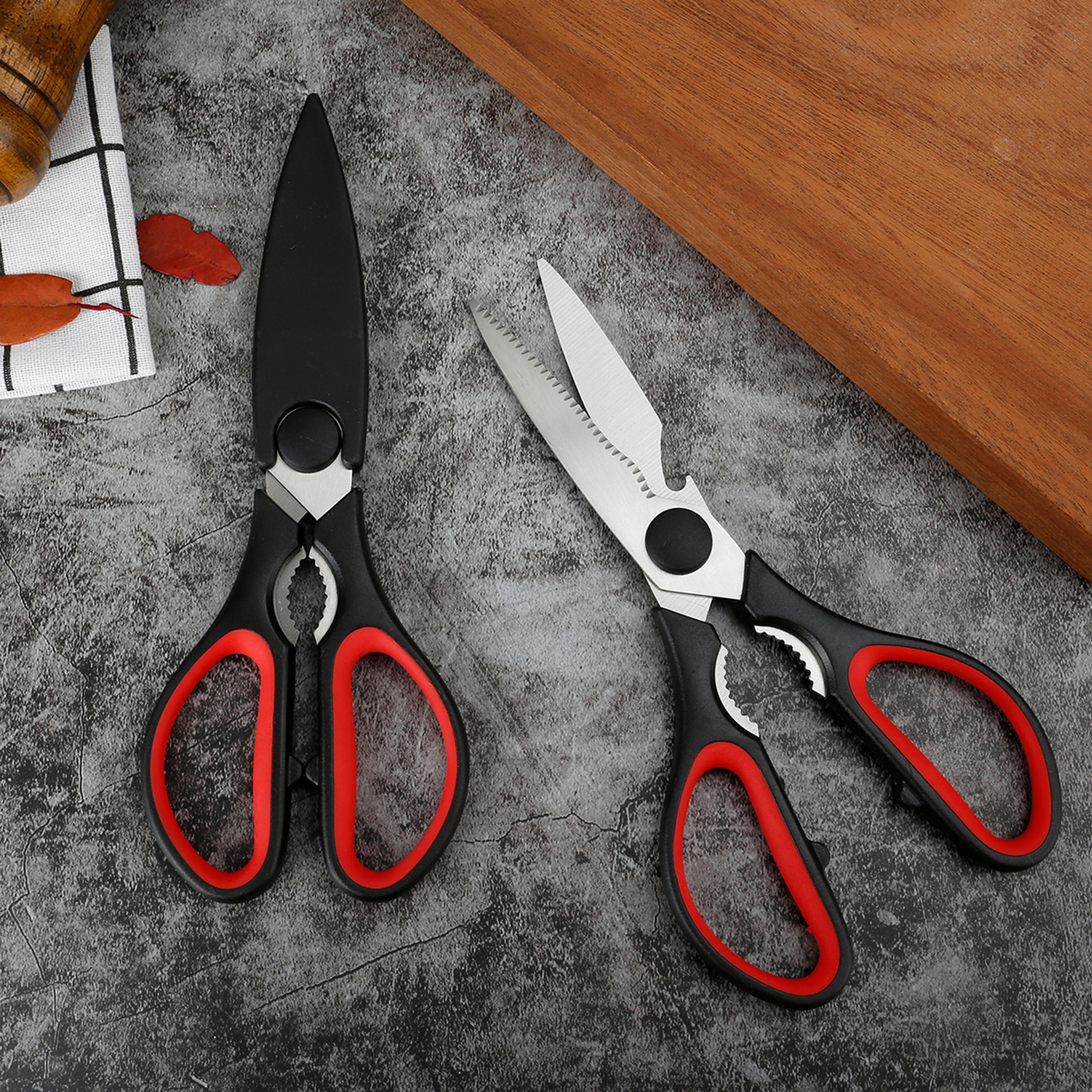 heavy duty kitchen shears for chicken, fish bones and everyday meal prep