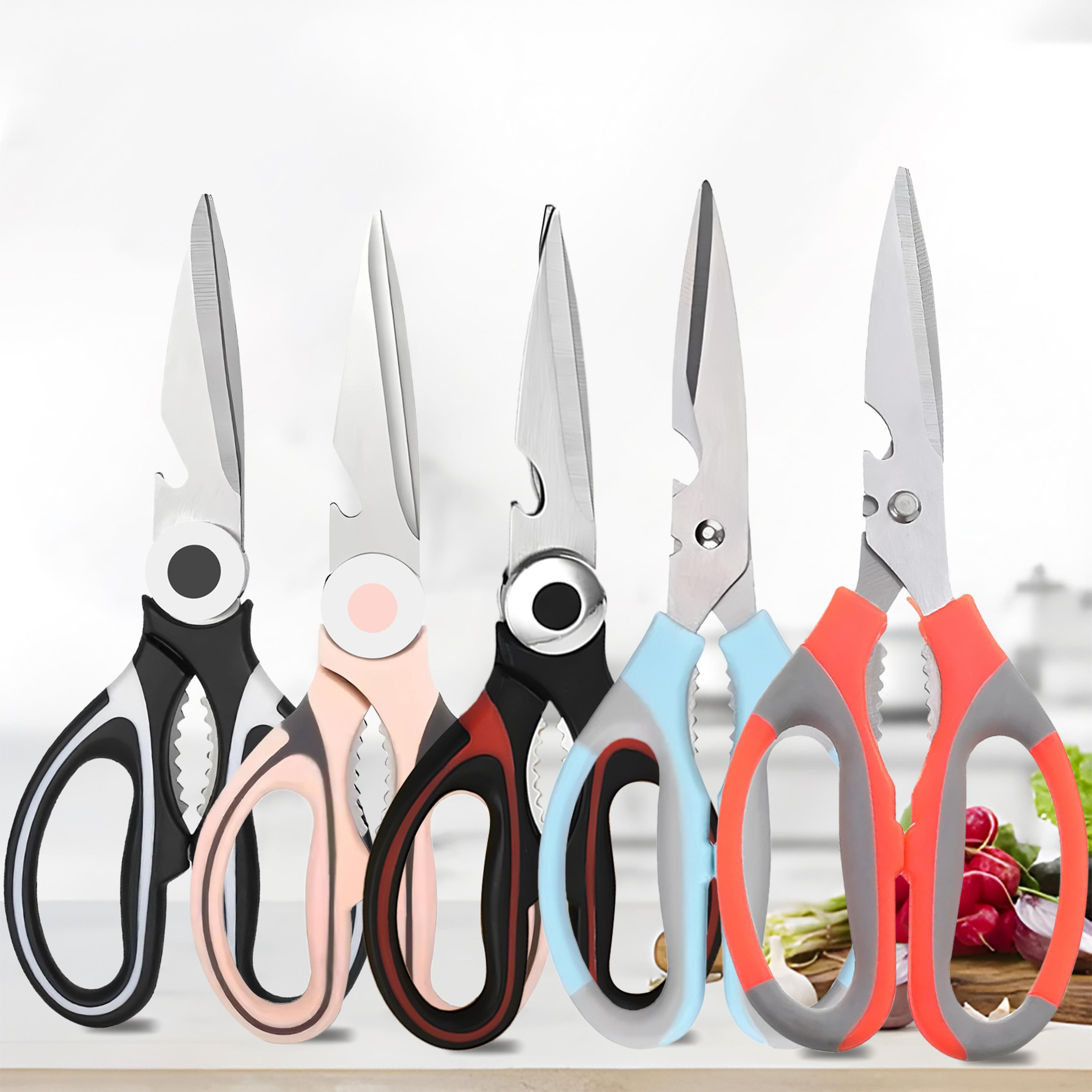 premium multi functional kitchen scissors heavy duty chicken bone & bbq shears