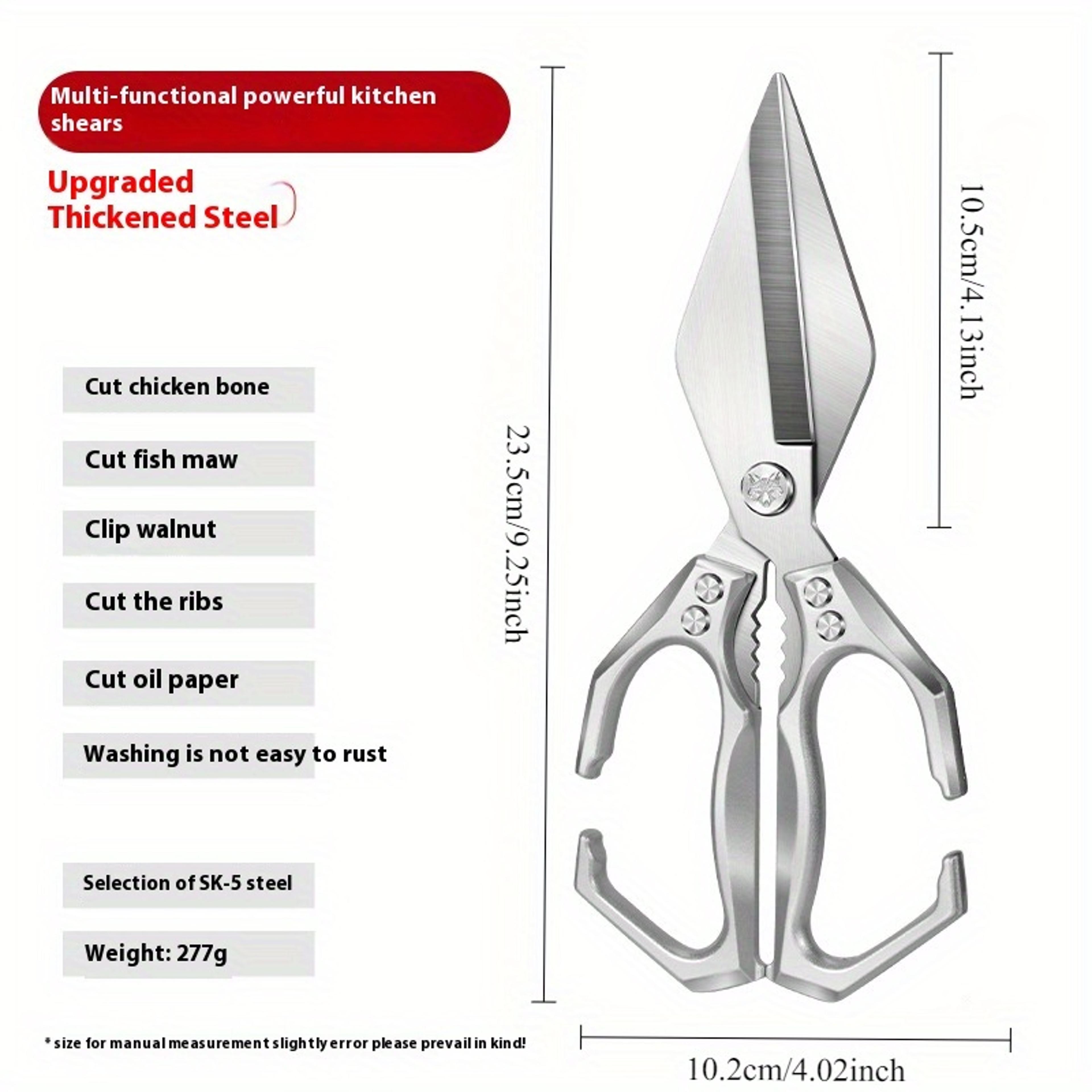 premium heavy duty kitchen bone scissors sharp stainless steel kitchen scissors for easy poultry & bone cutting