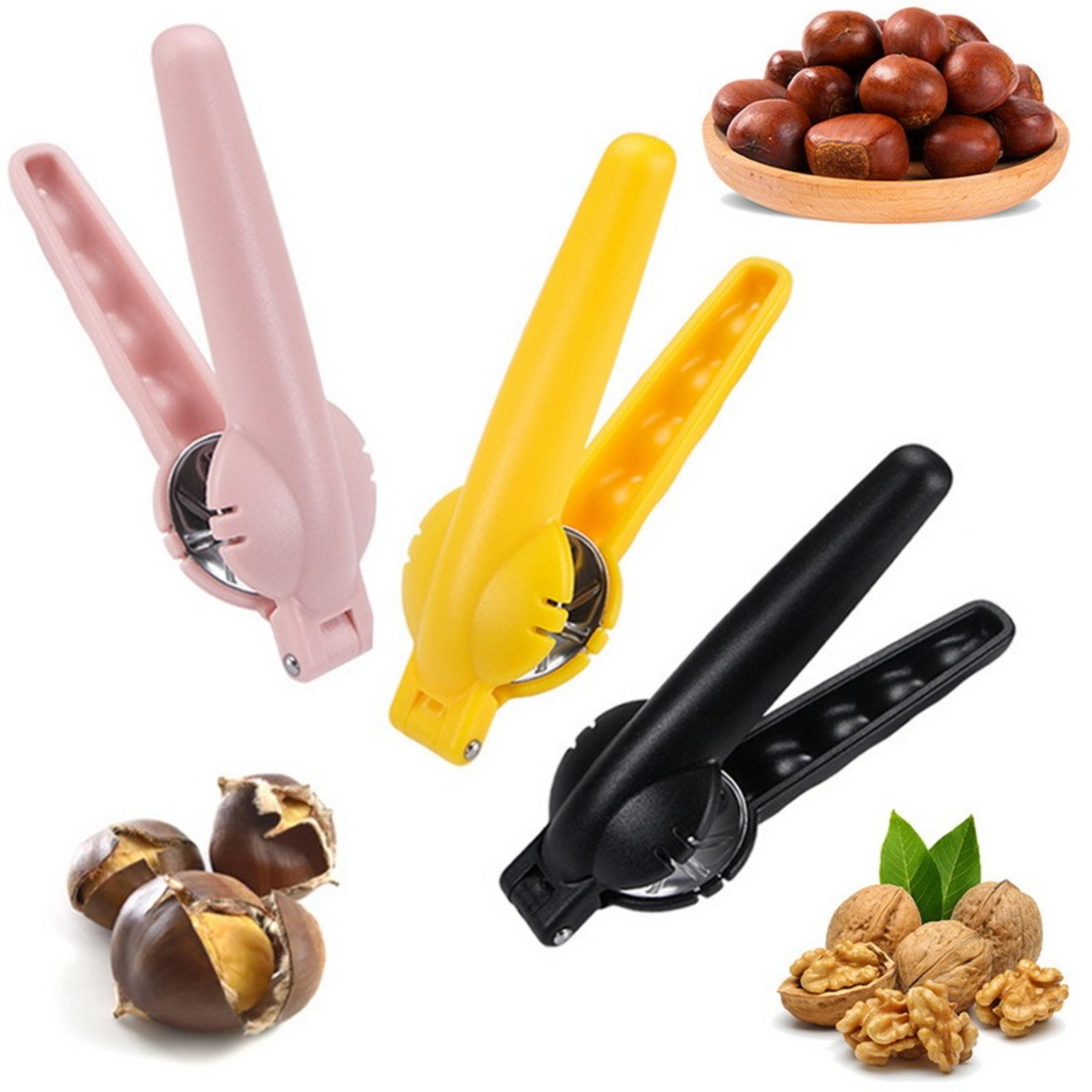 stainless steel chestnut opener & nut cracker tool for chestnuts, walnuts and more