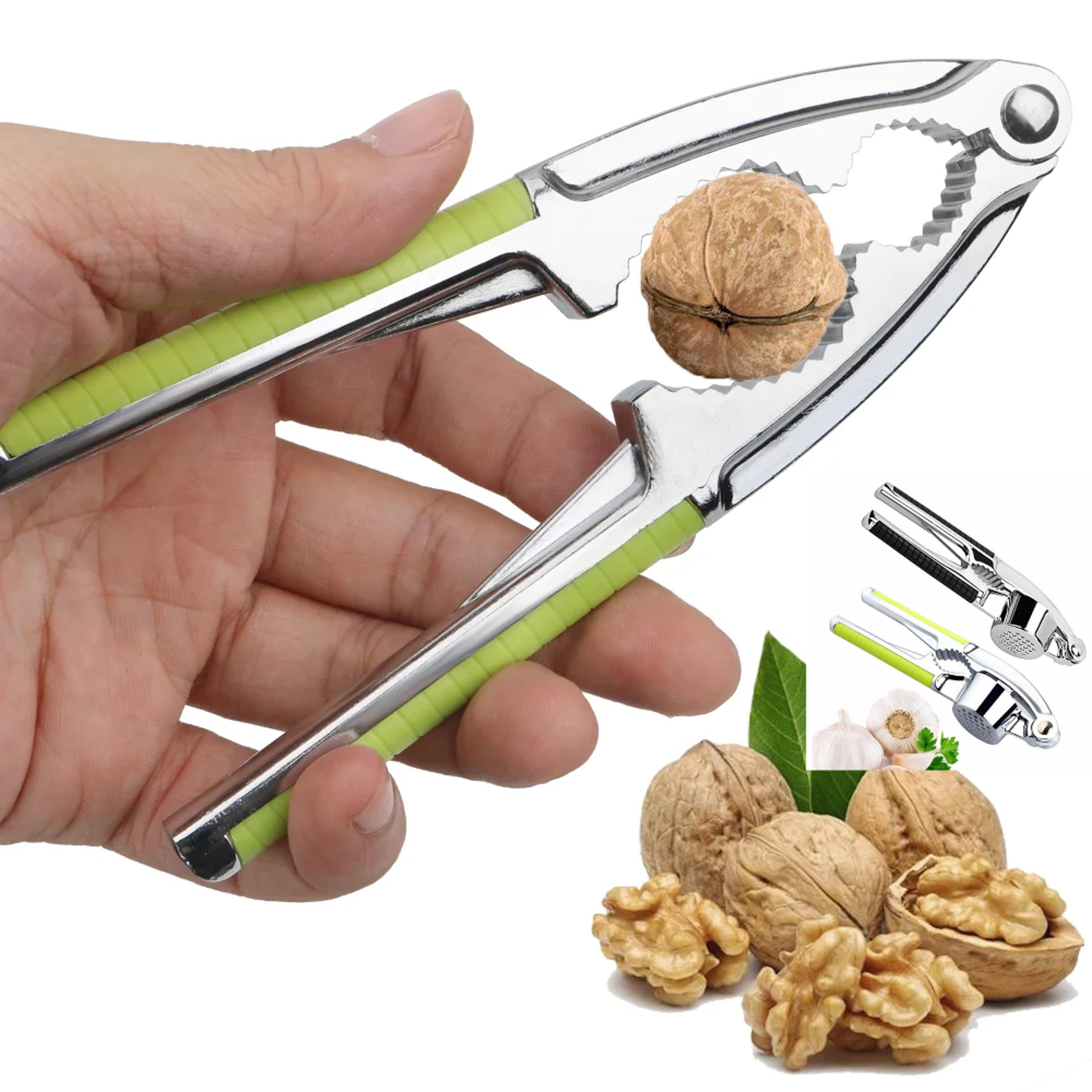 stainless steel nut cracker quick shell opener multi-function kitchen tool for almonds walnut hazelnut and bolt clampingfunction