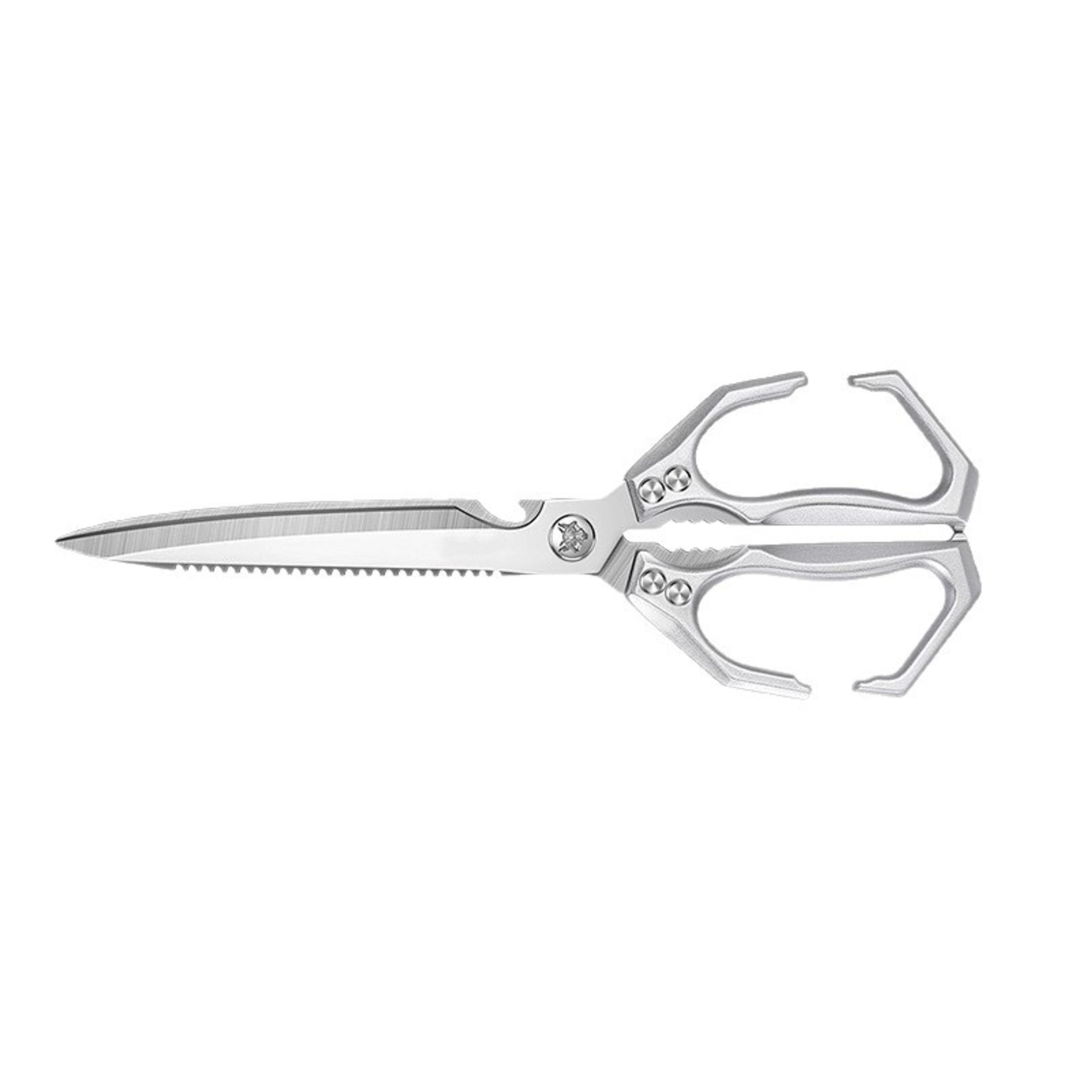 extra long stainless steel bbq scissors heavy duty kitchen food shears for meat & grilling