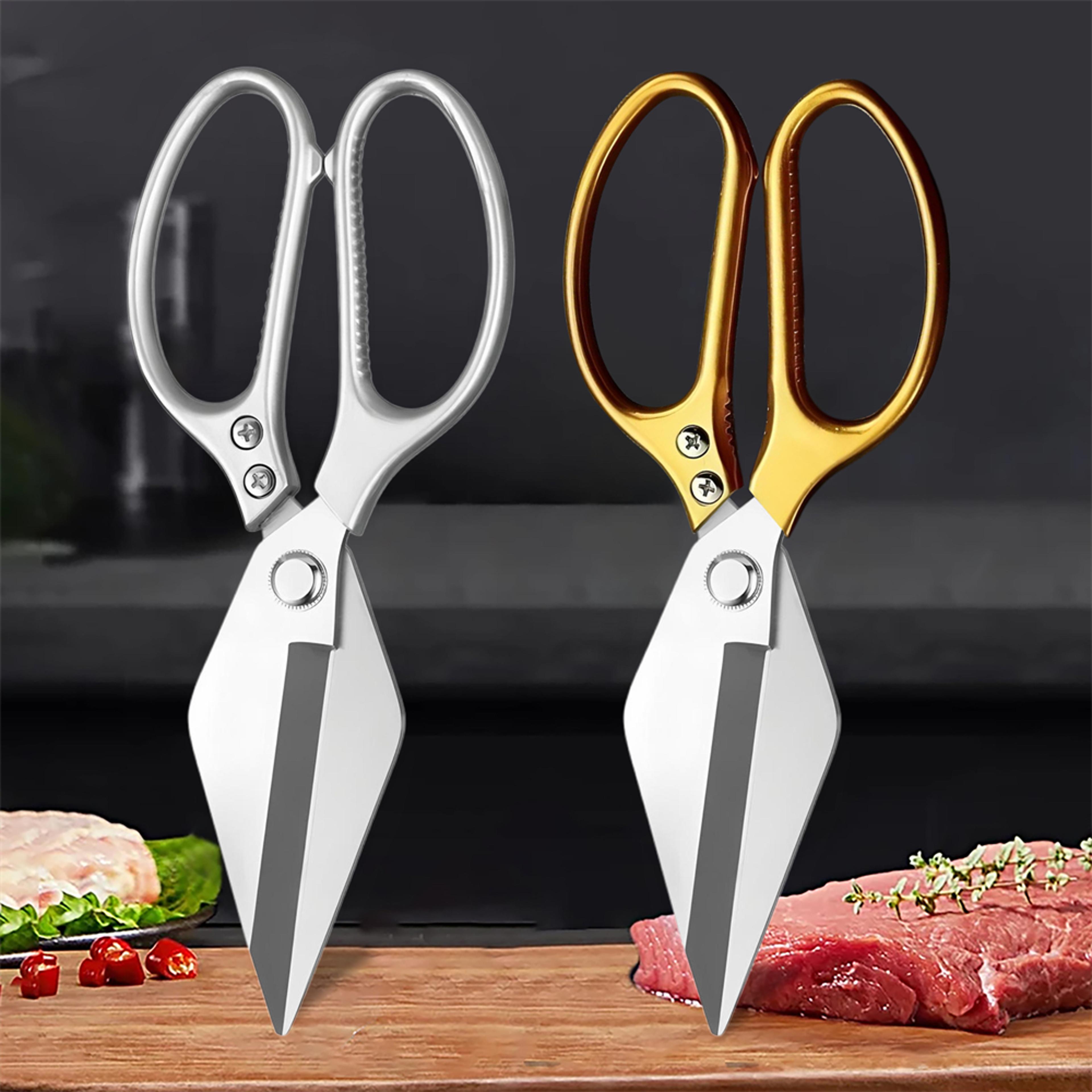 professional stainless steel kitchen shears multifunctional poultry & vegetable cutting scissors