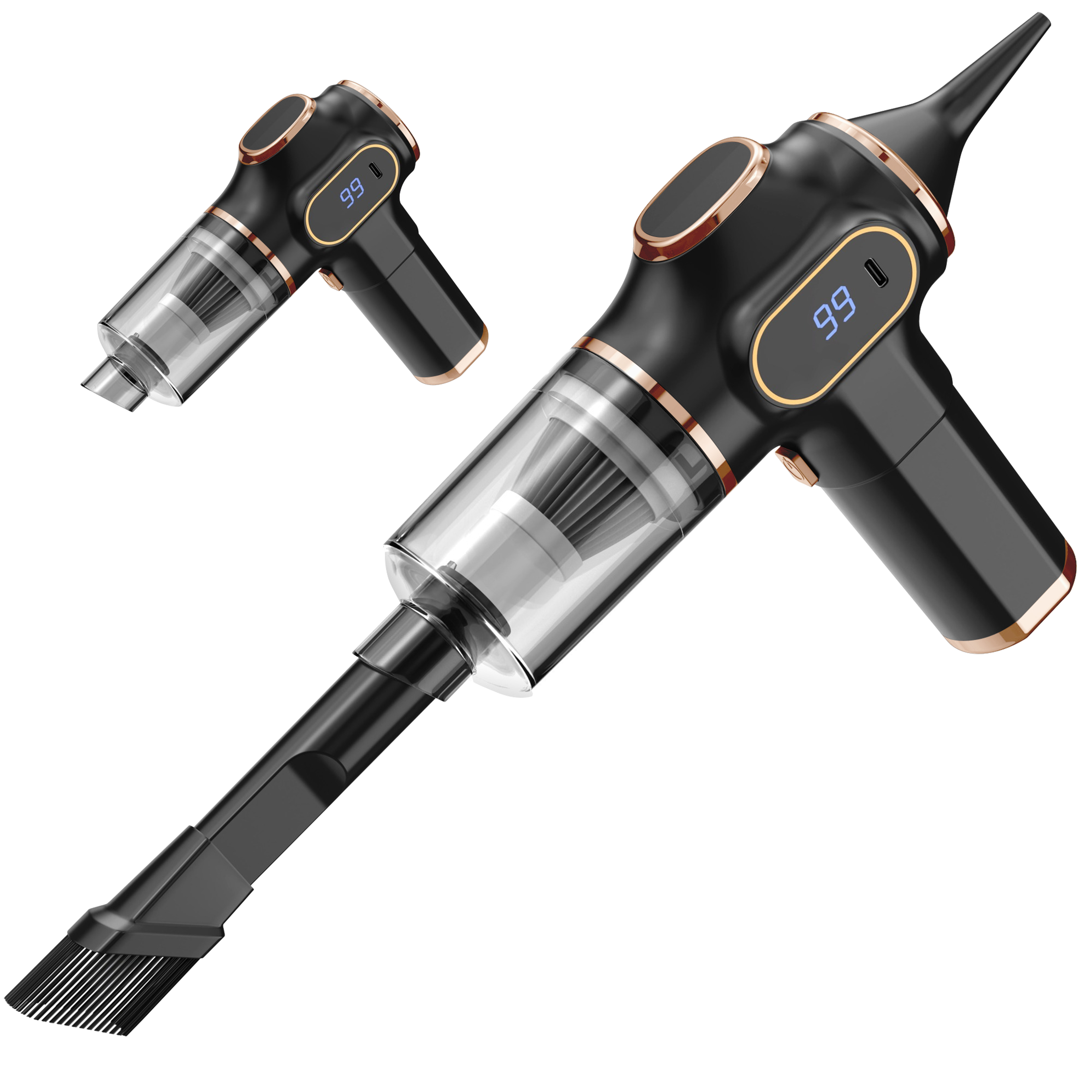 cleandrive pro cordless car vacuum cleaner & portable handheld vacuum for car, home & office
