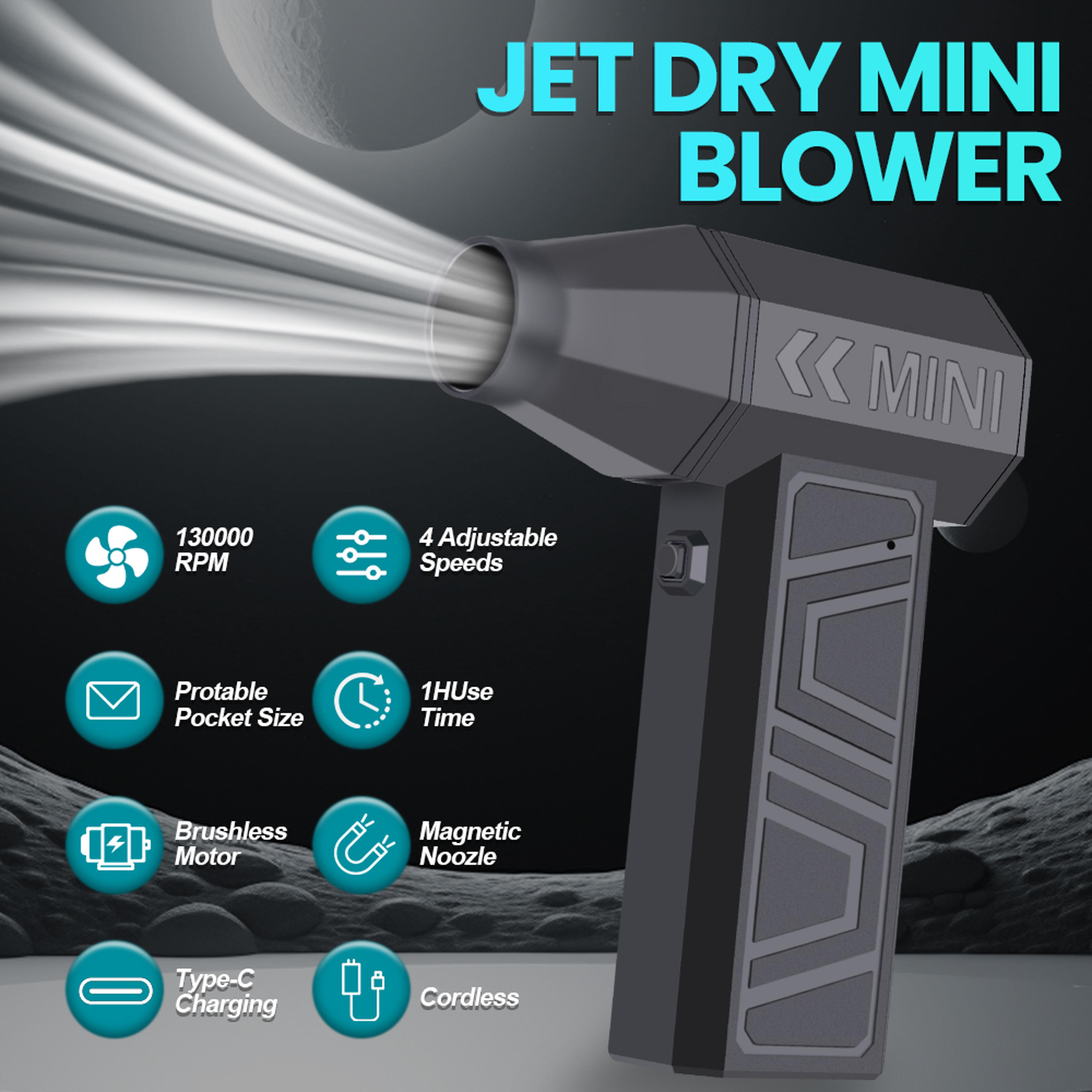 turbojet pro portable electric air duster & rechargeable cleaning blower tool