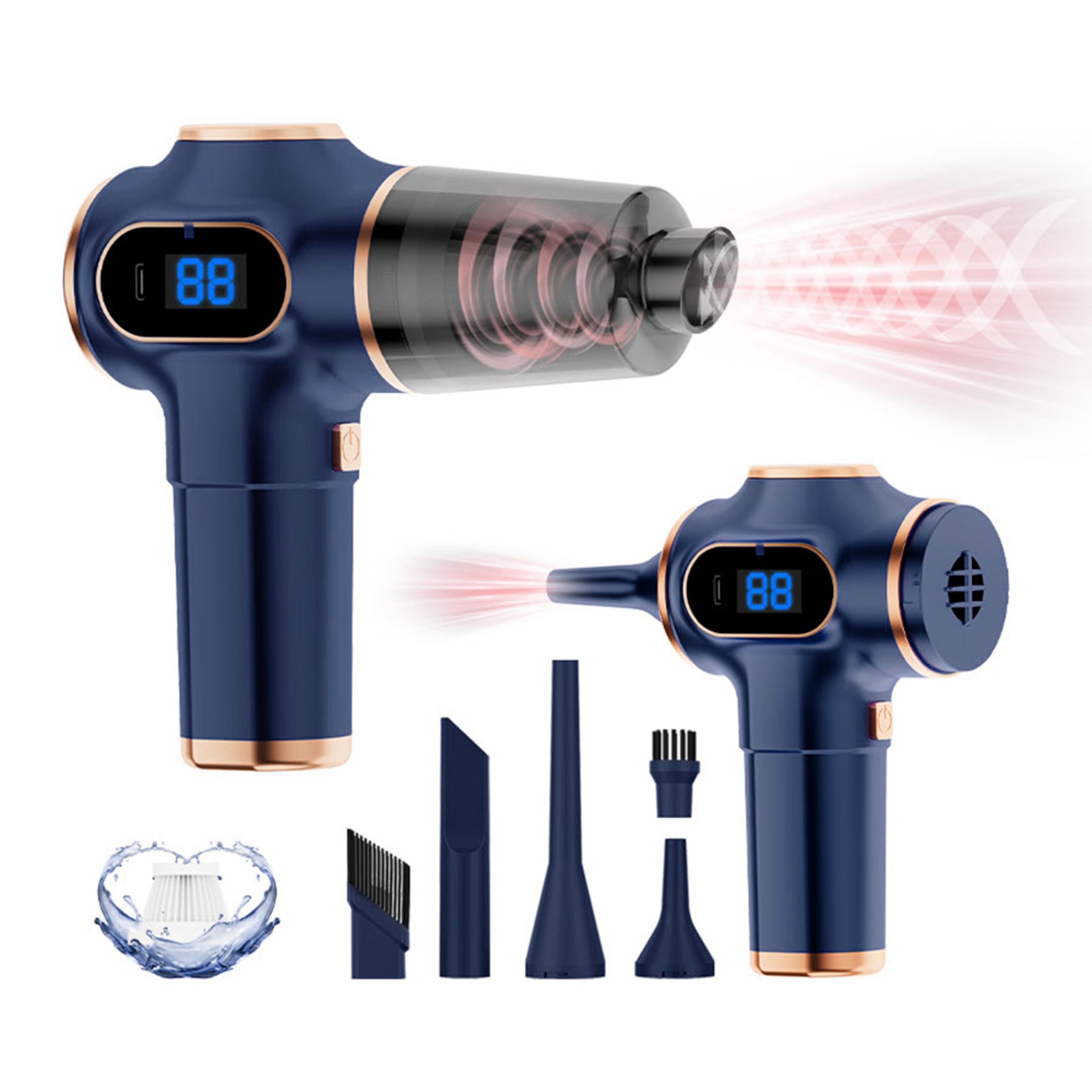 cordless handheld vacuum & air duster for car, home & office cleaning