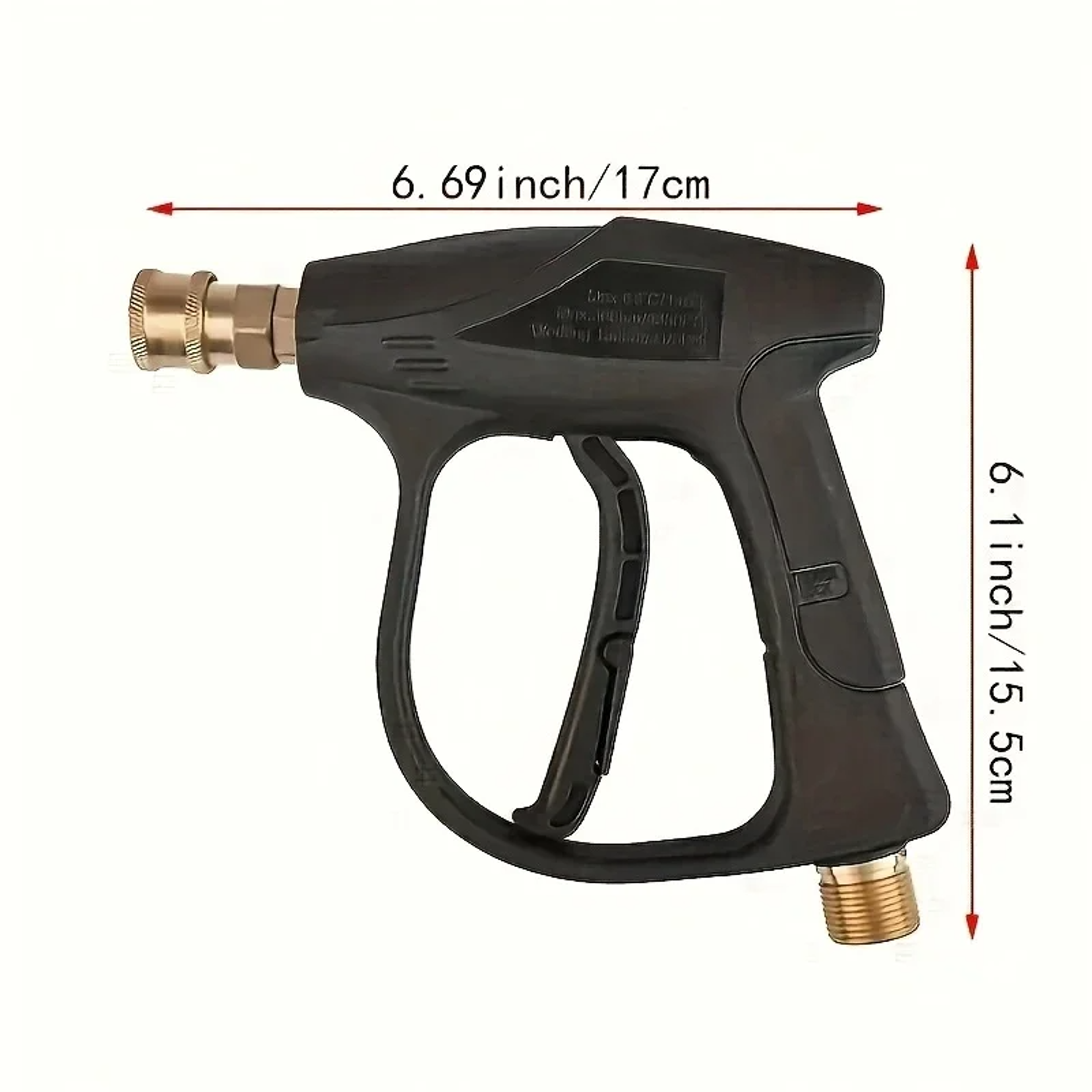 high pressure quick connect washing gun for cars & outdoor cleaning