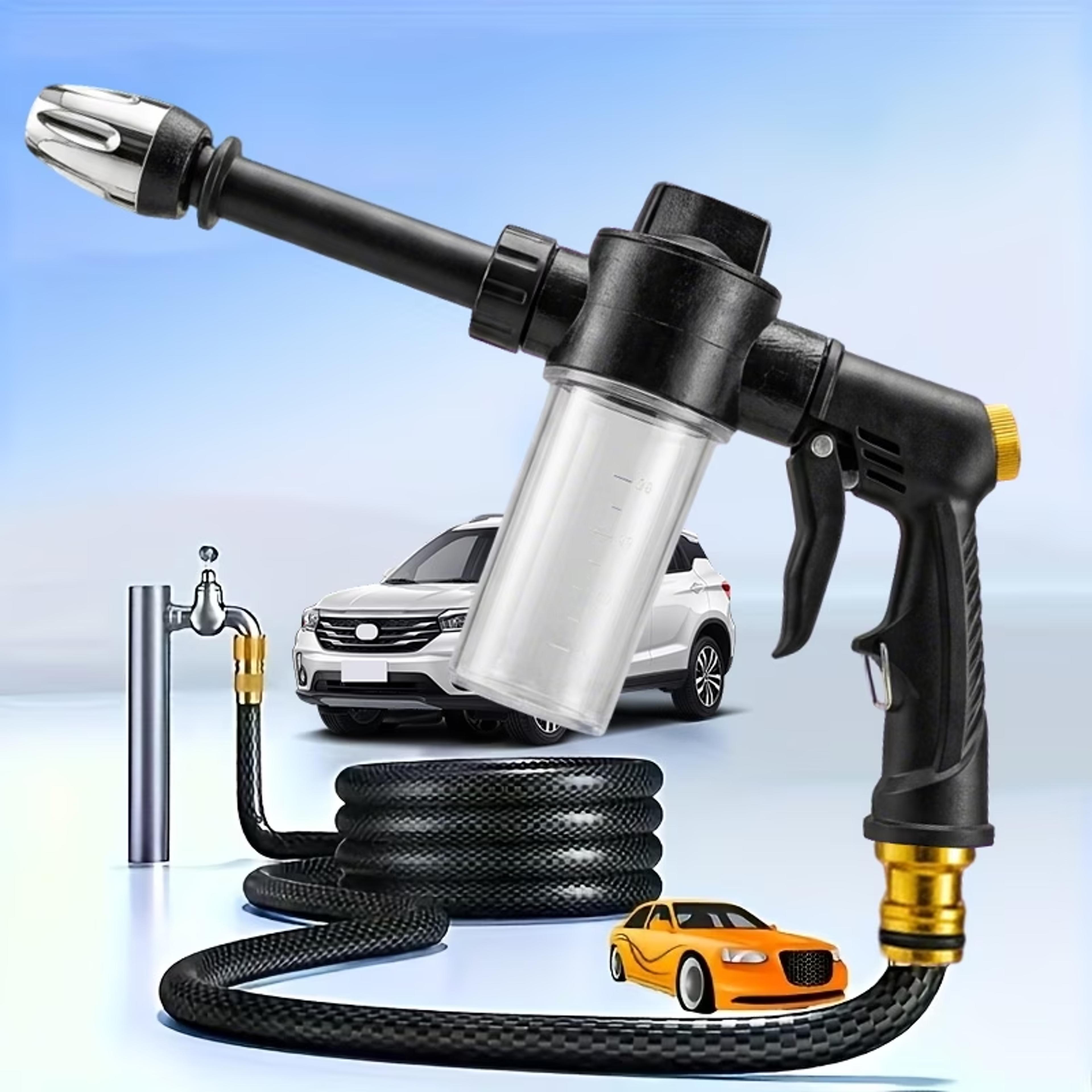 hydrofoam high pressure water gun with foam sprayer for car wash, garden watering & home cleaning