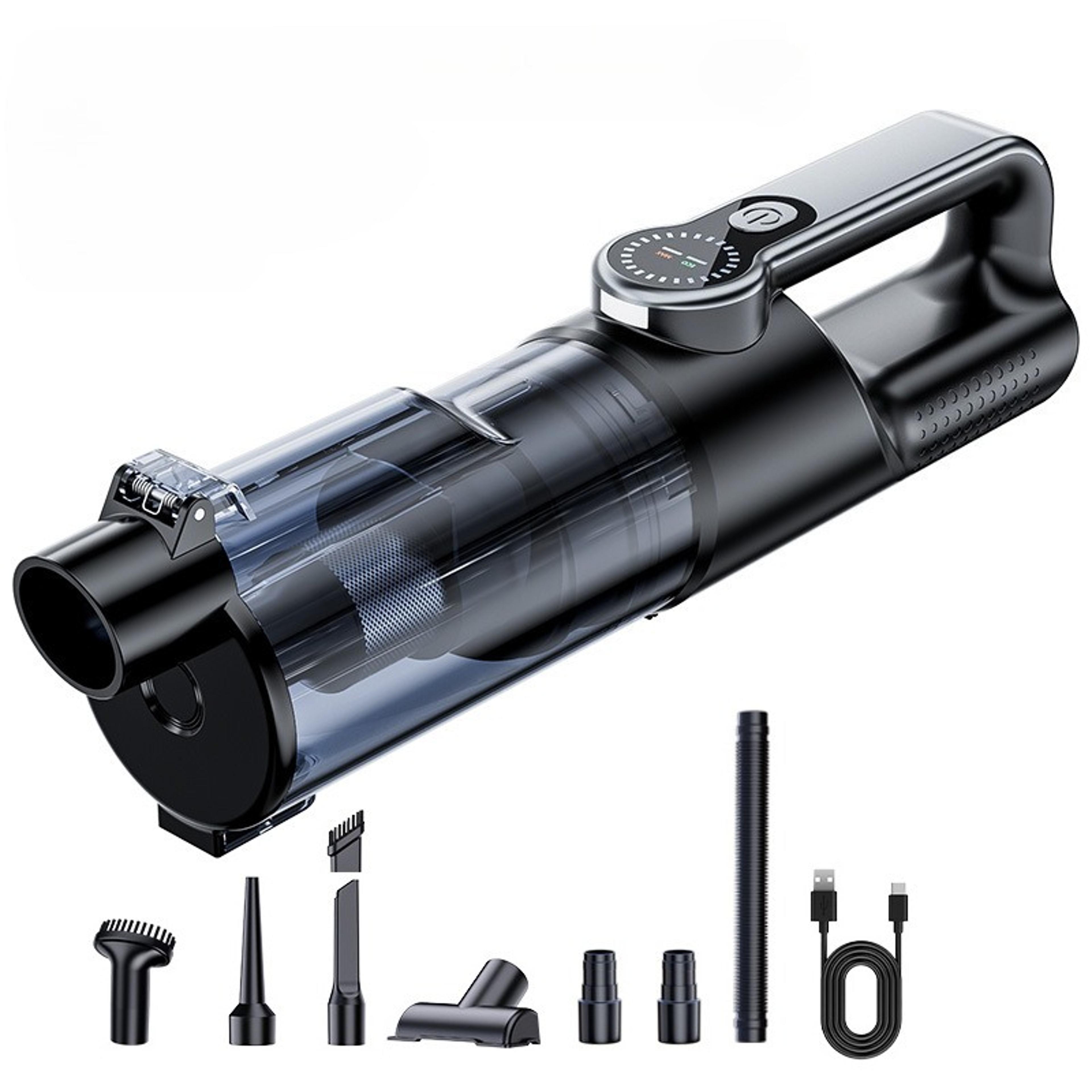 rechargeable cordless handheld car vacuum cleaner with led light compact auto & home dust & debris remover