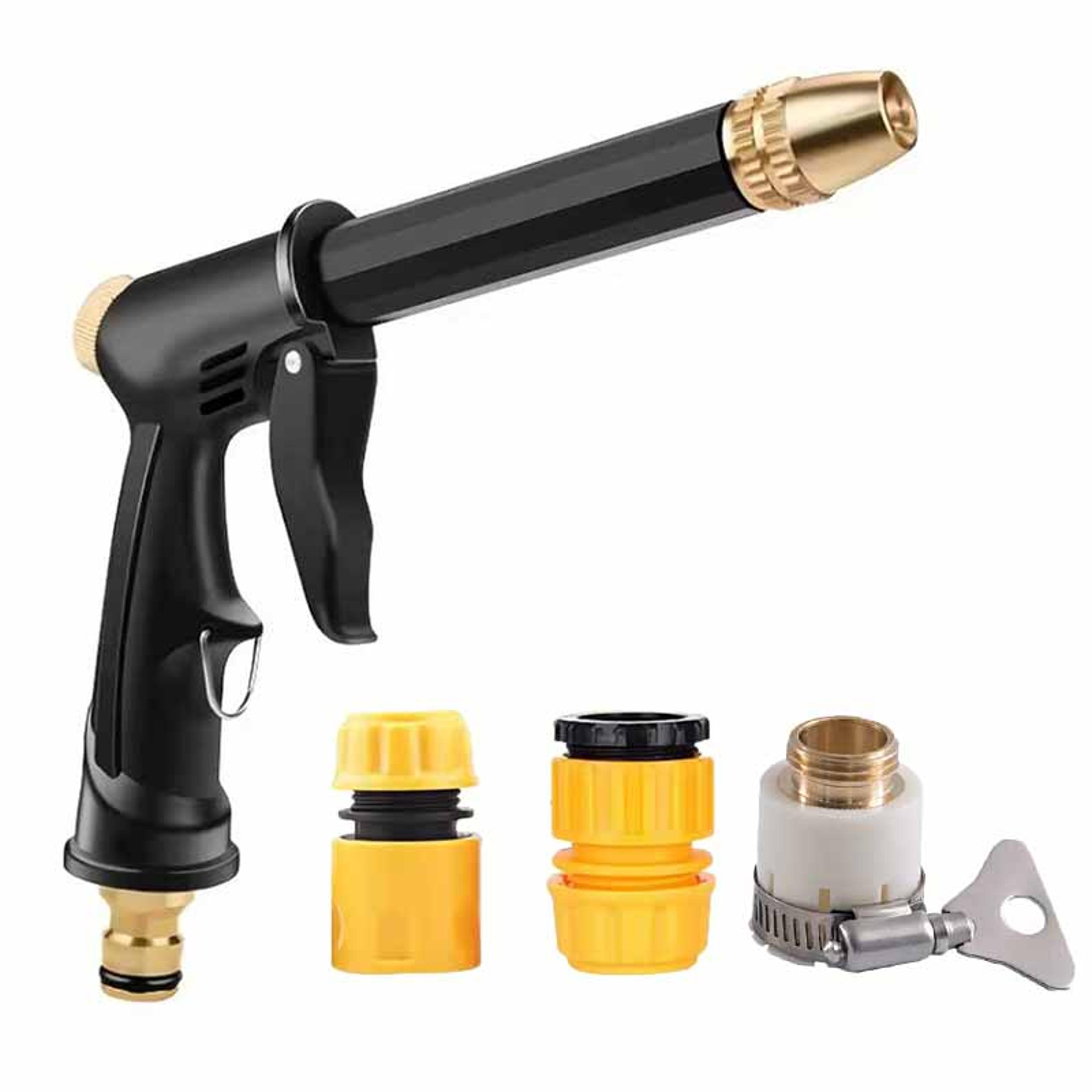 high pressure water gun with adjustable nozzle powerful car wash water gun & garden hose cleaning tool
