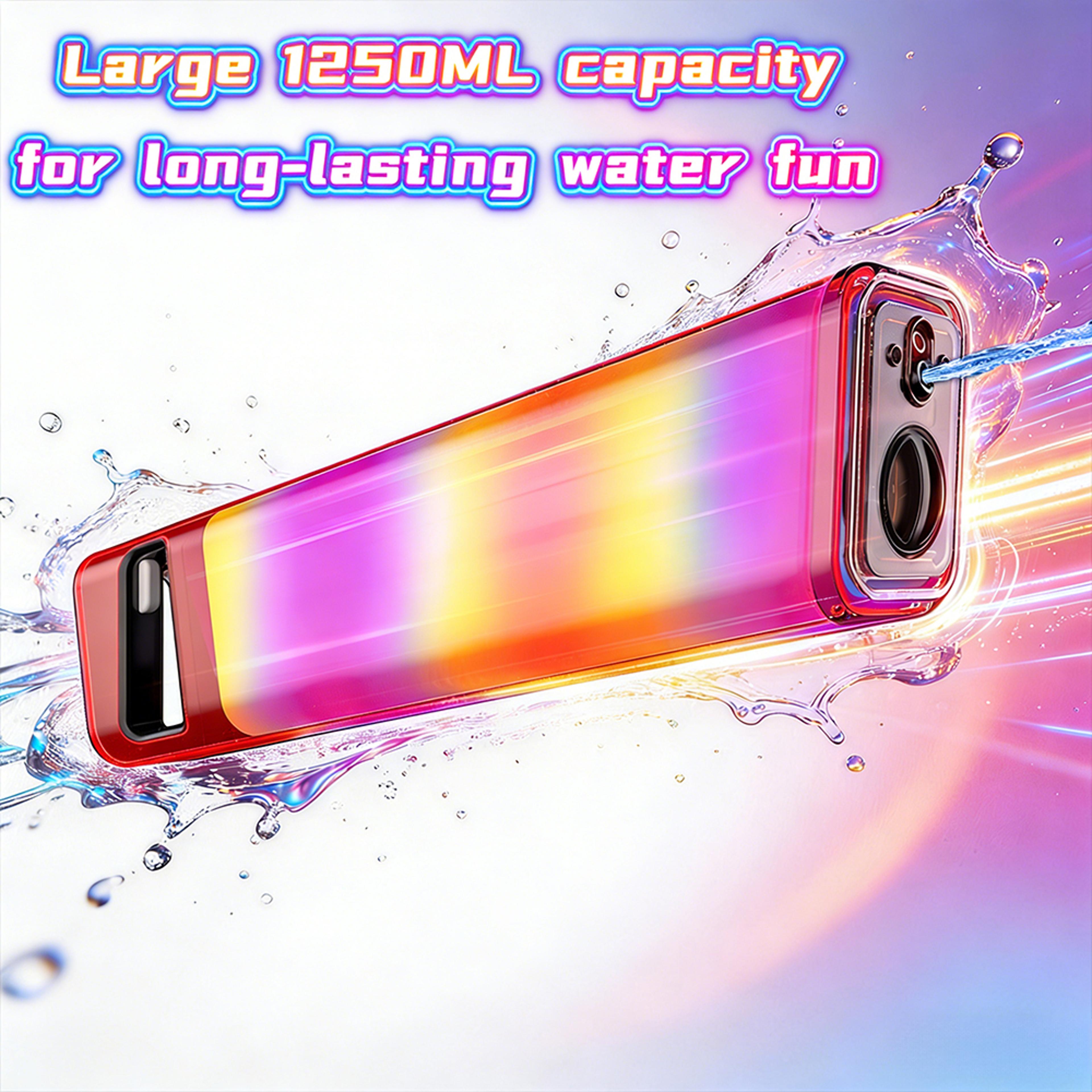 aquablast pro electric water gun with led lights, music & long range power