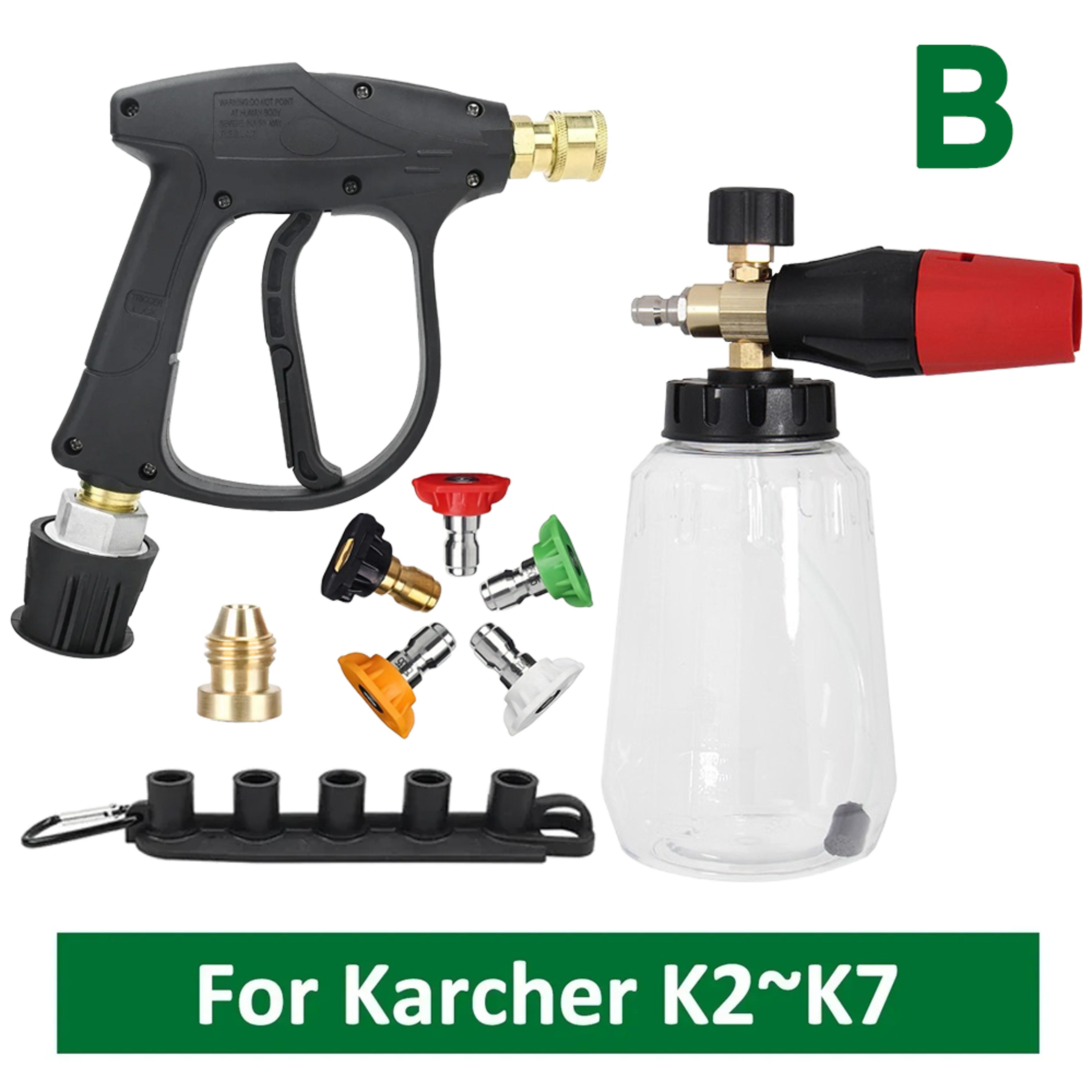 premium snow foam lance & pressure washer foam gun kit high pressure car wash nozzles