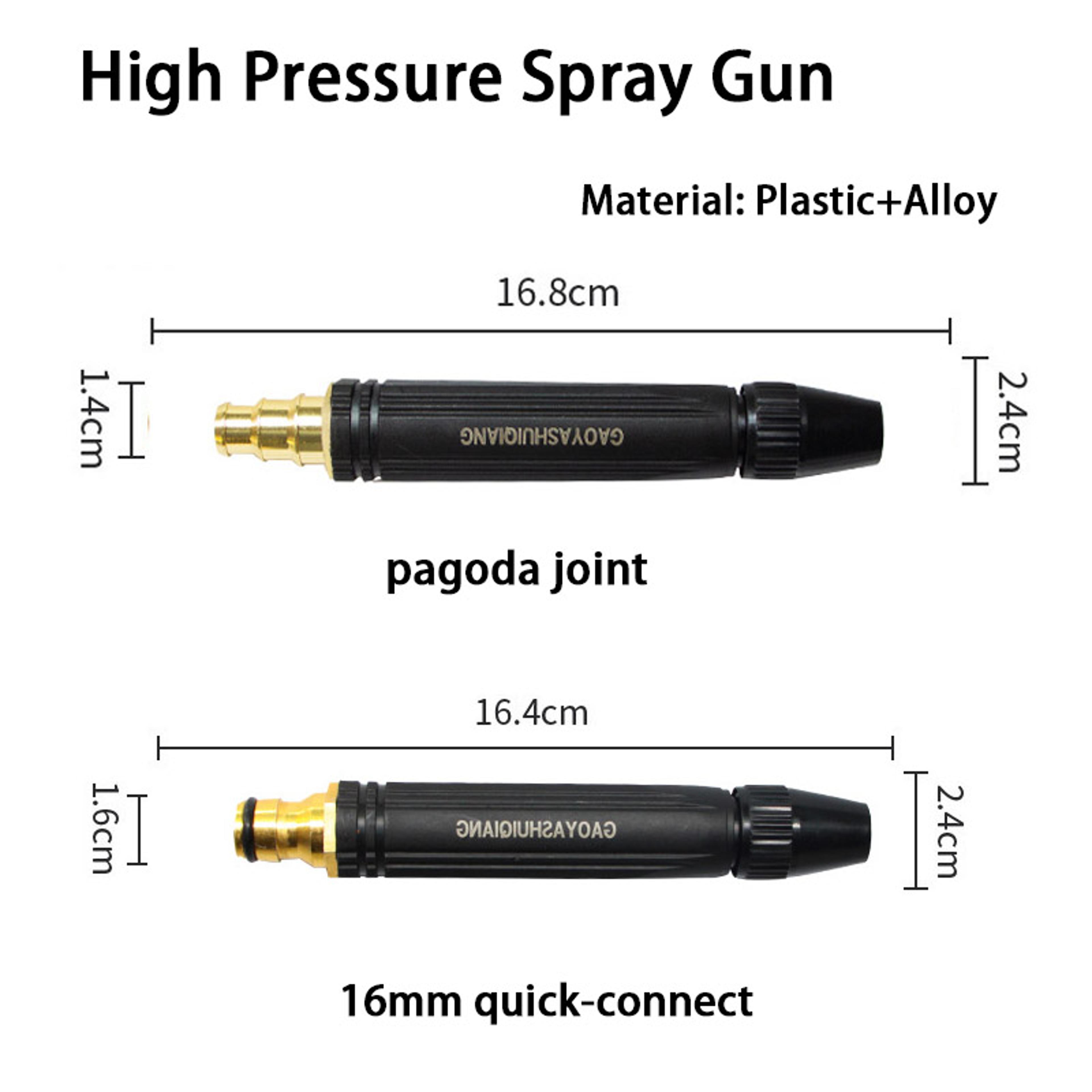 hydrojet pro adjustable high pressure water gun for car washing, garden watering & outdoor cleaning
