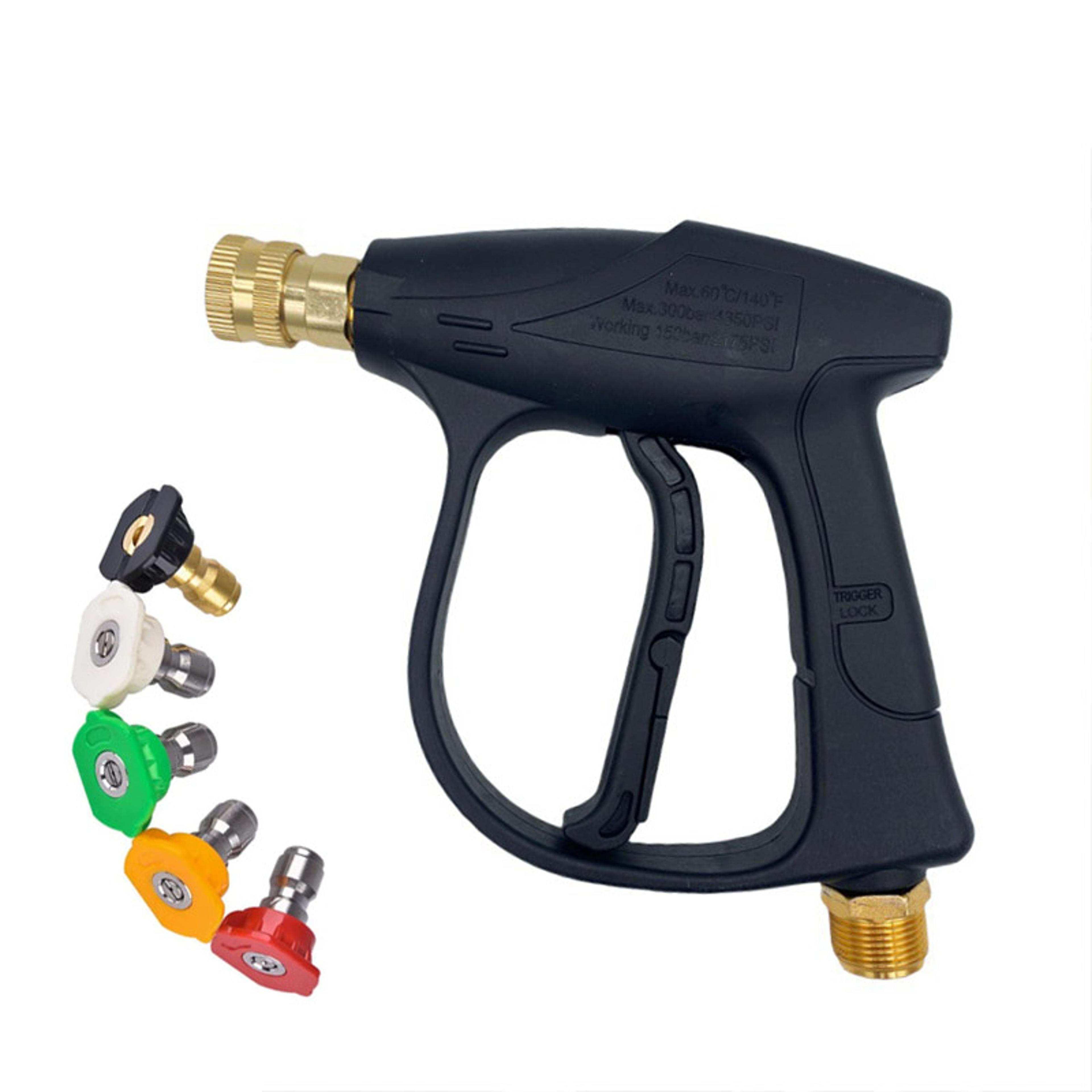 premium high pressure washer spray gun with connect nozzles, aluminum water gun