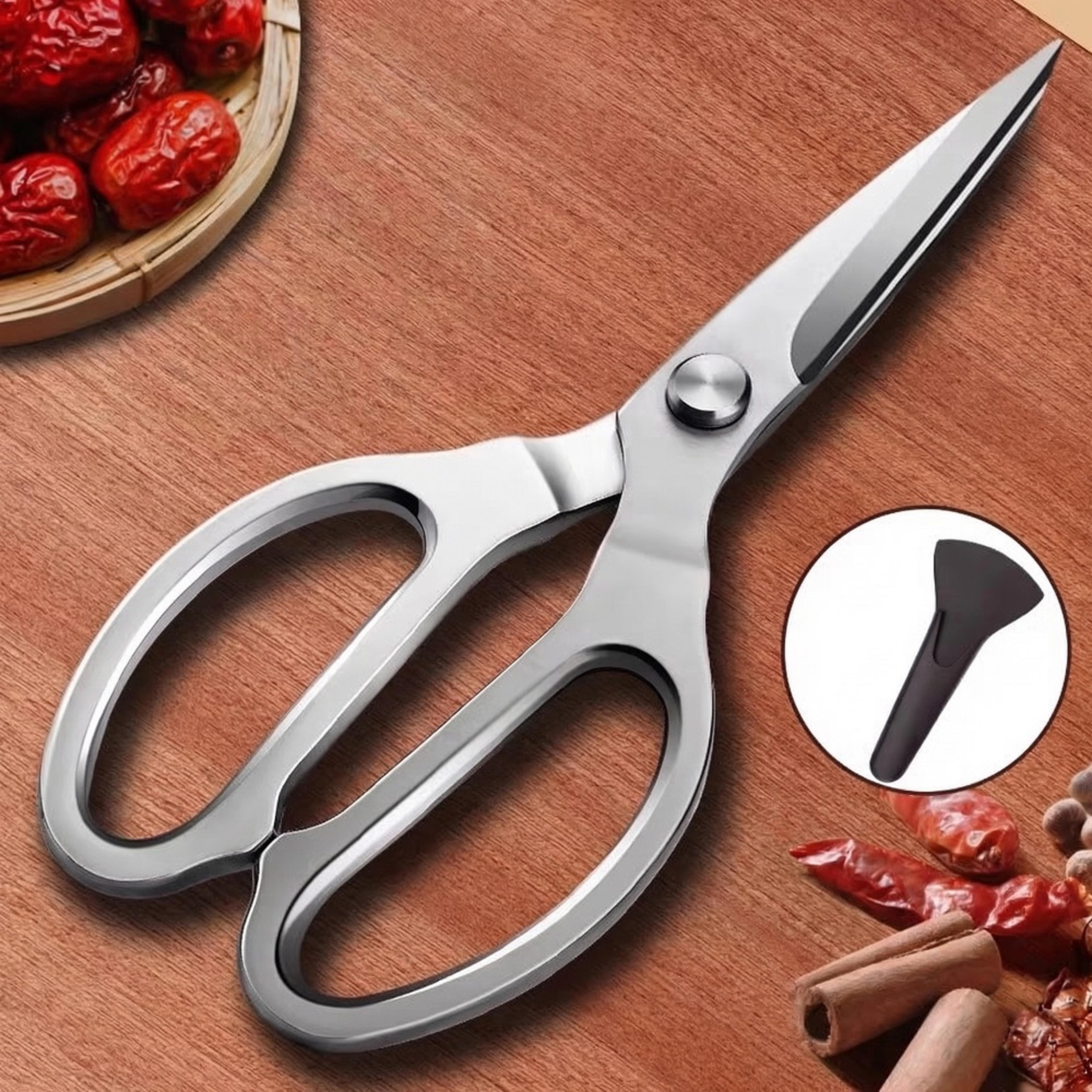 precisioncut heavy duty poultry shears stainless steel kitchen scissors for bone, fish & bbq prep