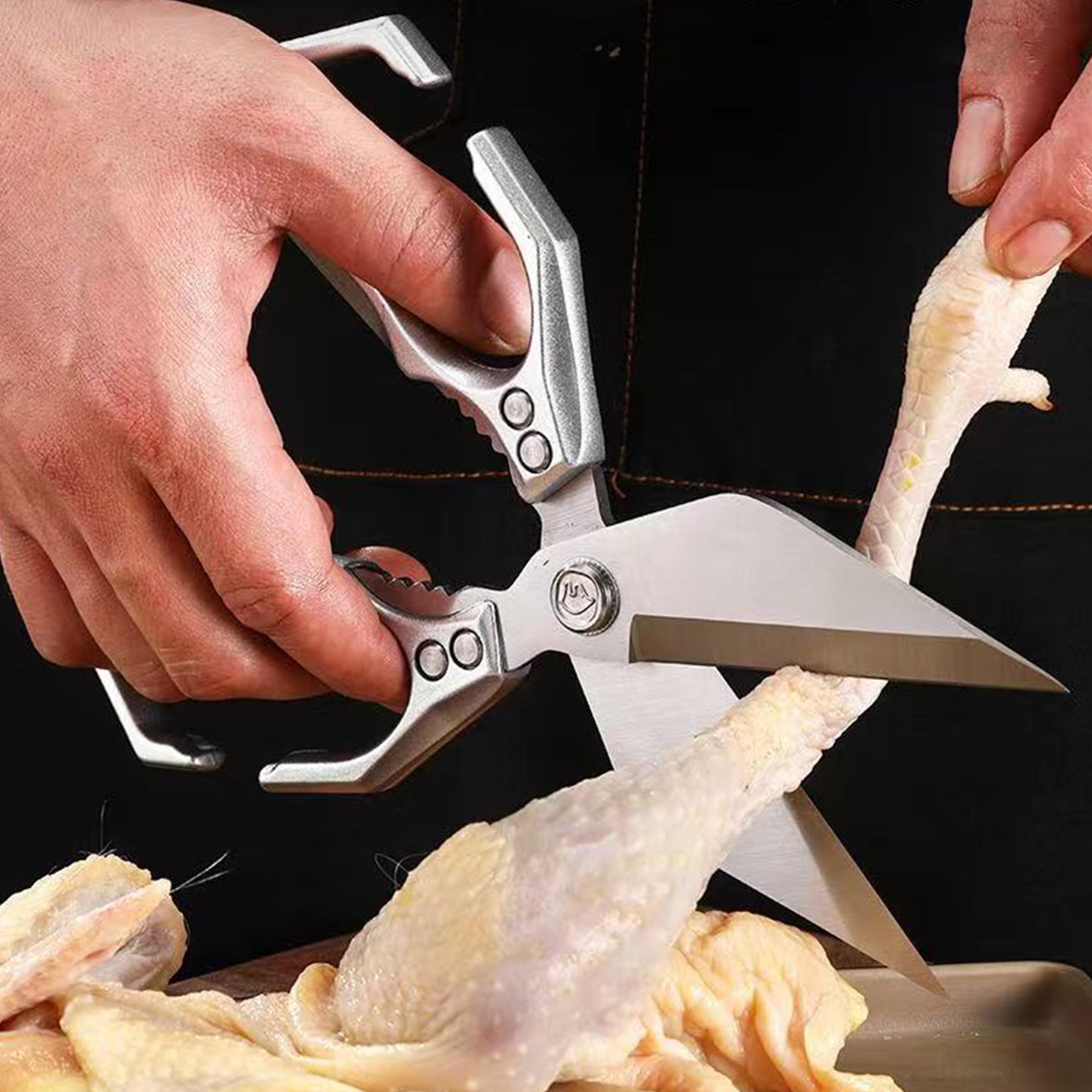 premium heavy duty stainless steel kitchen scissors multifunctional bone & food shears