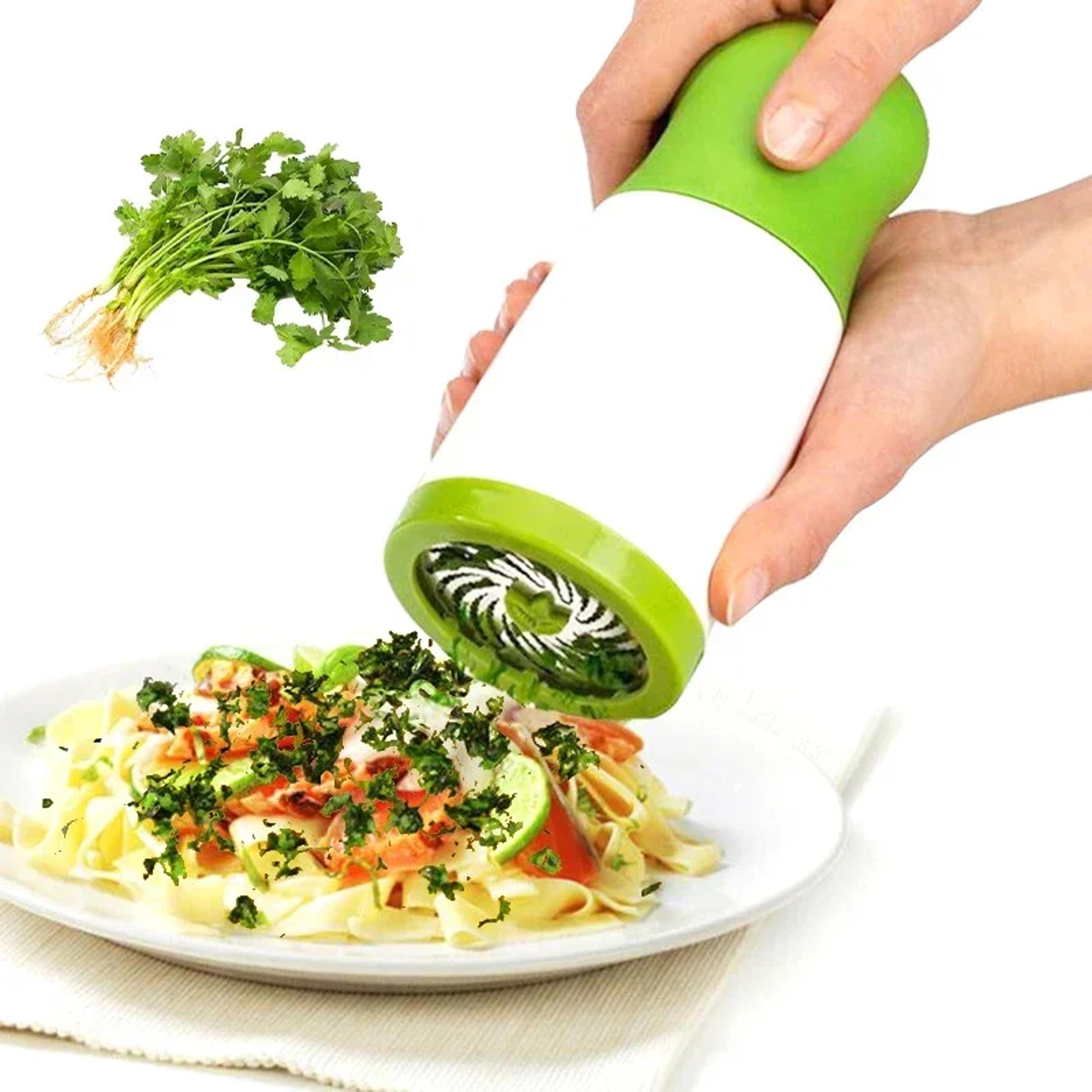 manual herb & vegetable grinder stainless steel kitchen chopper