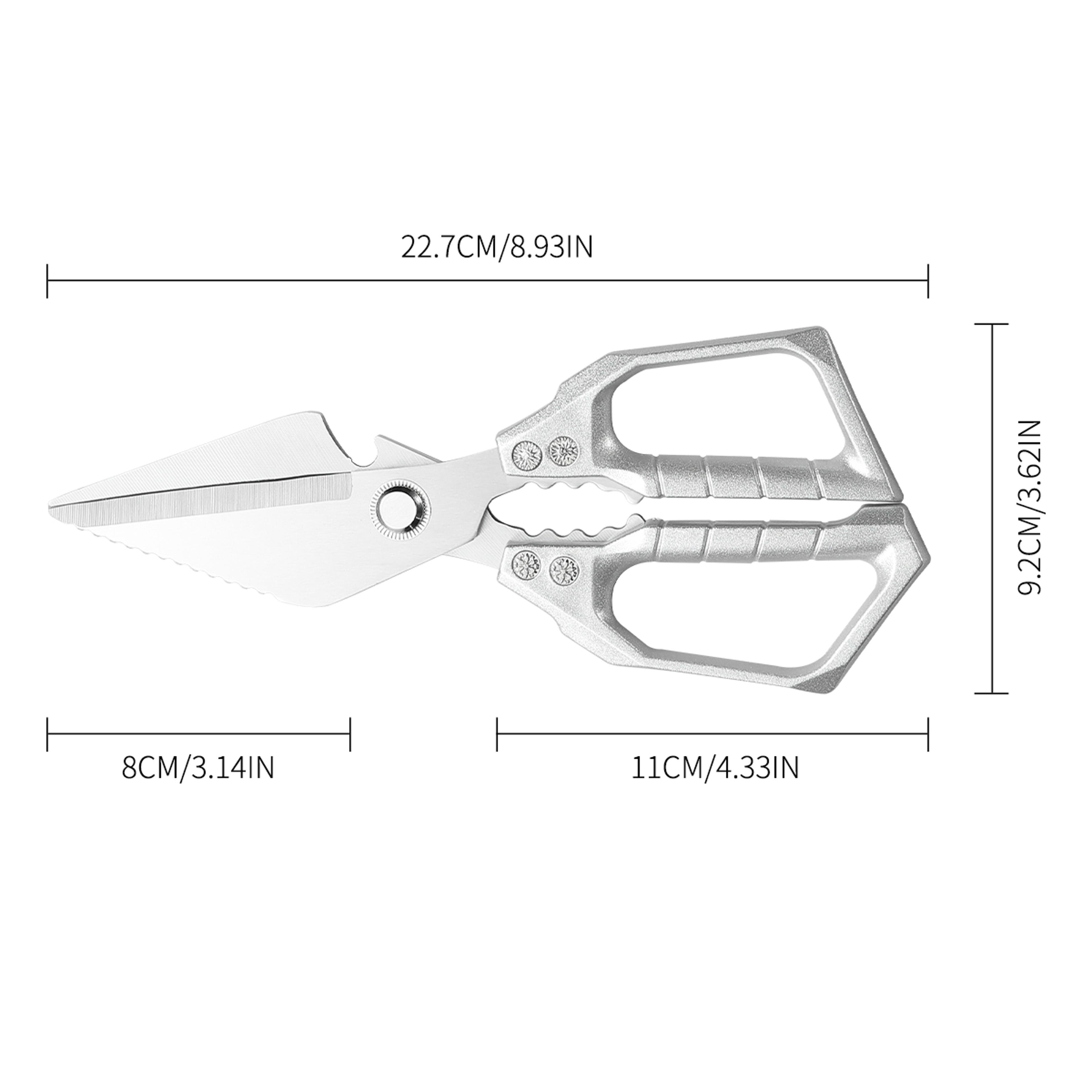 titancut pro stainless steel kitchen shears for poultry, meat & outdoor prep