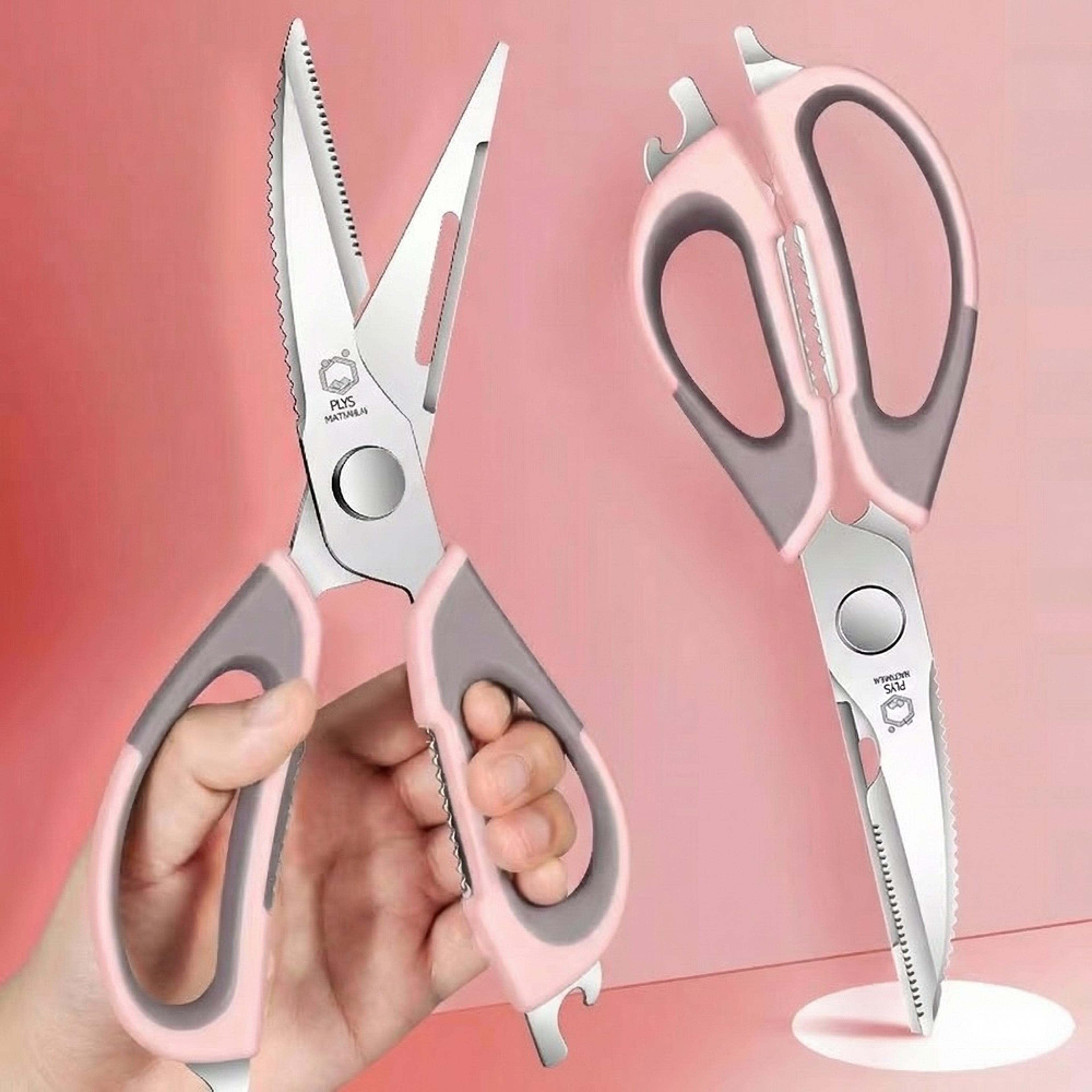 precisioncut heavy duty kitchen shears stainless steel poultry scissors for meat, fish & vegetables