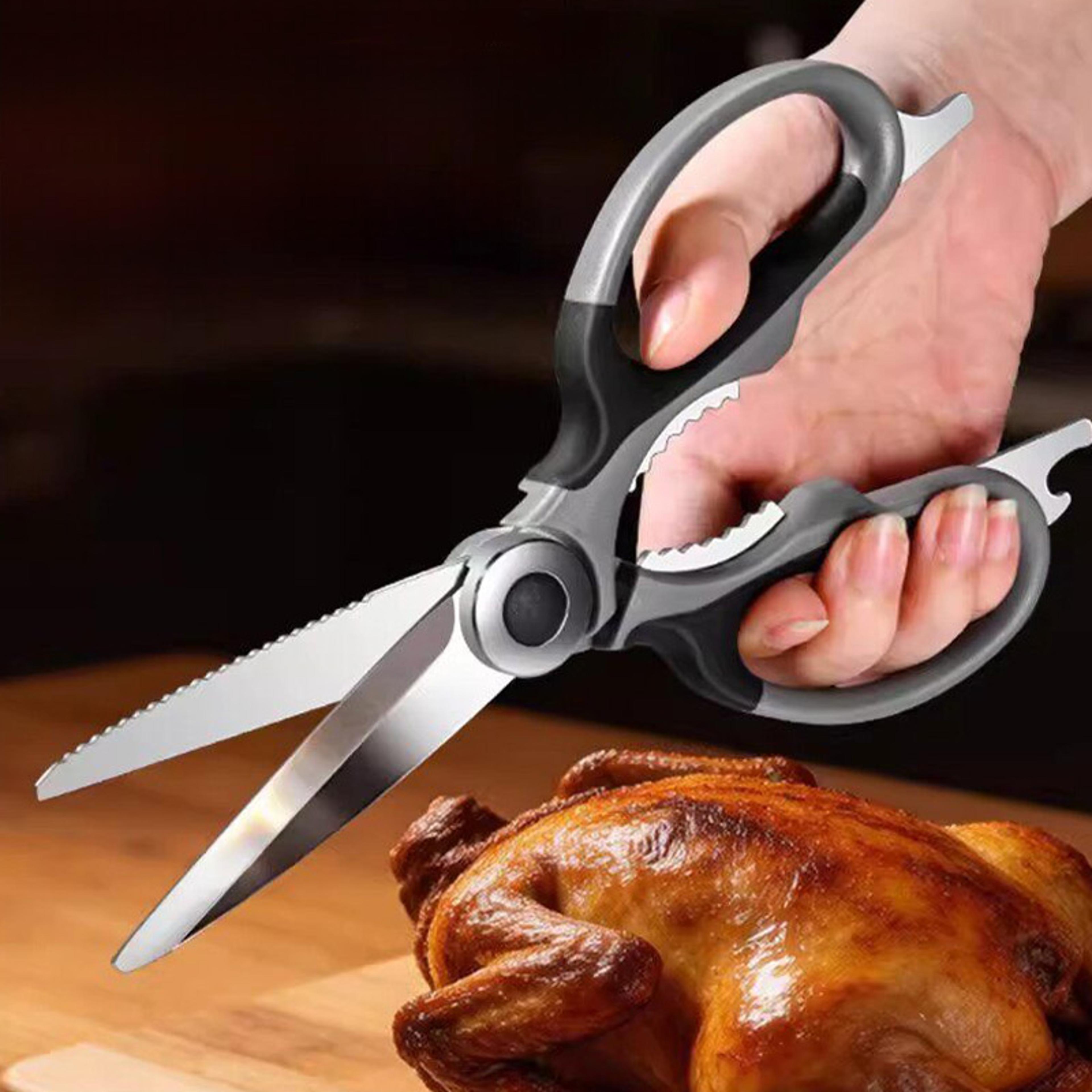 heavy duty kitchen shears for poultry, meat, fish & vegetables
