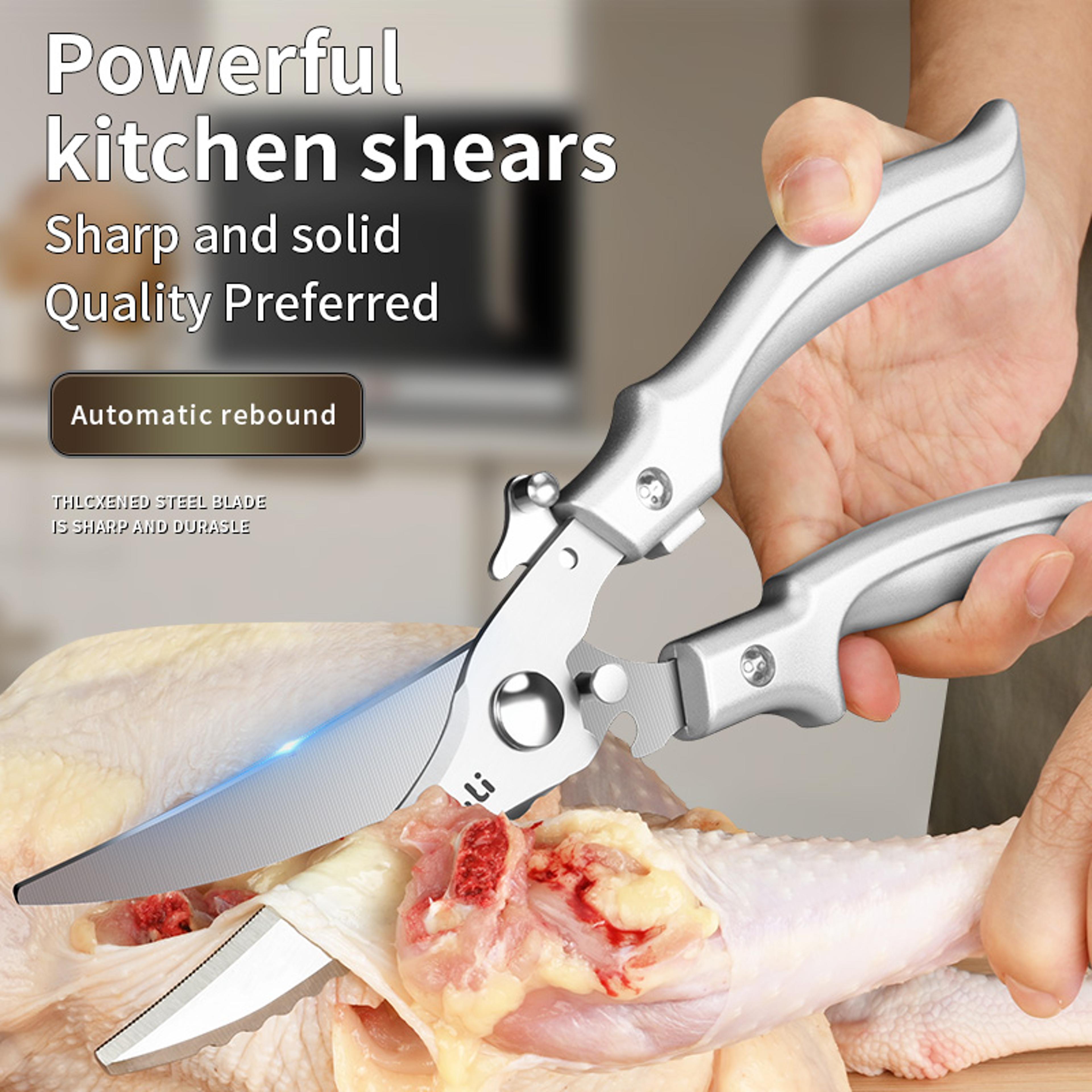 precisioncut pro kitchen shears heavy duty poultry scissors for bones, fish & food prep