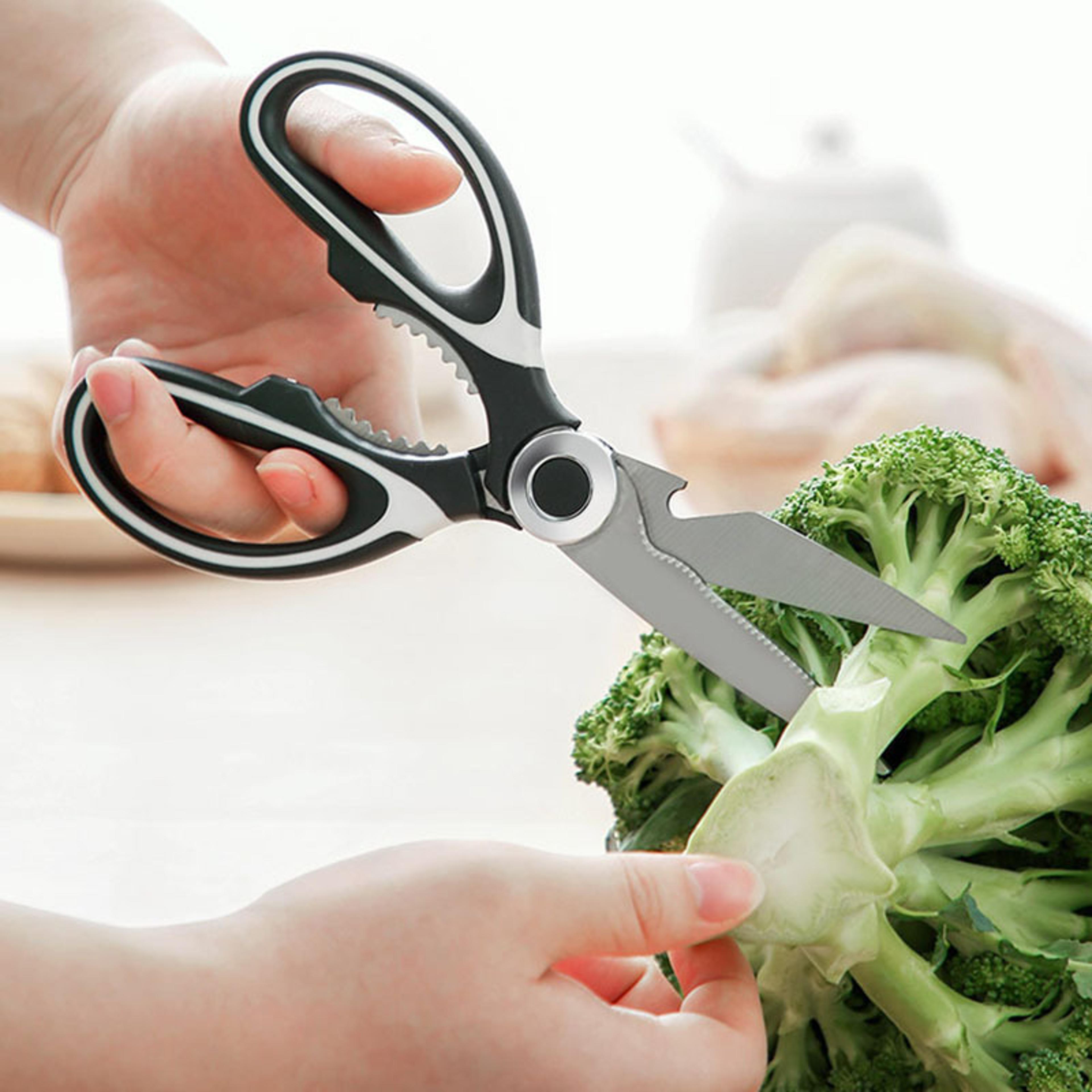 heavy duty kitchen scissors multipurpose stainless steel utility & dishwasher safe shears