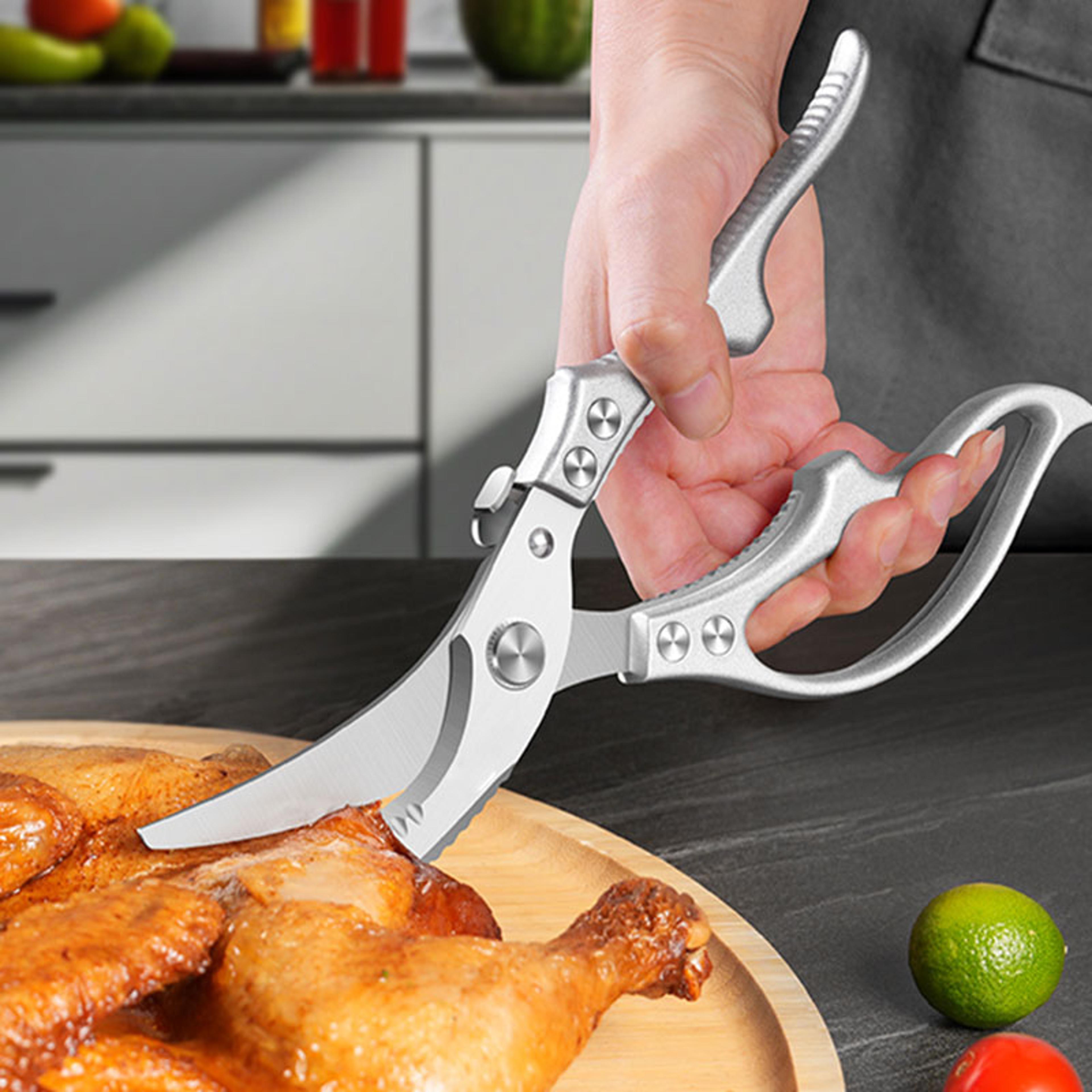 premium stainless steel heavy duty kitchen scissors professional poultry shears & chicken bone scissors