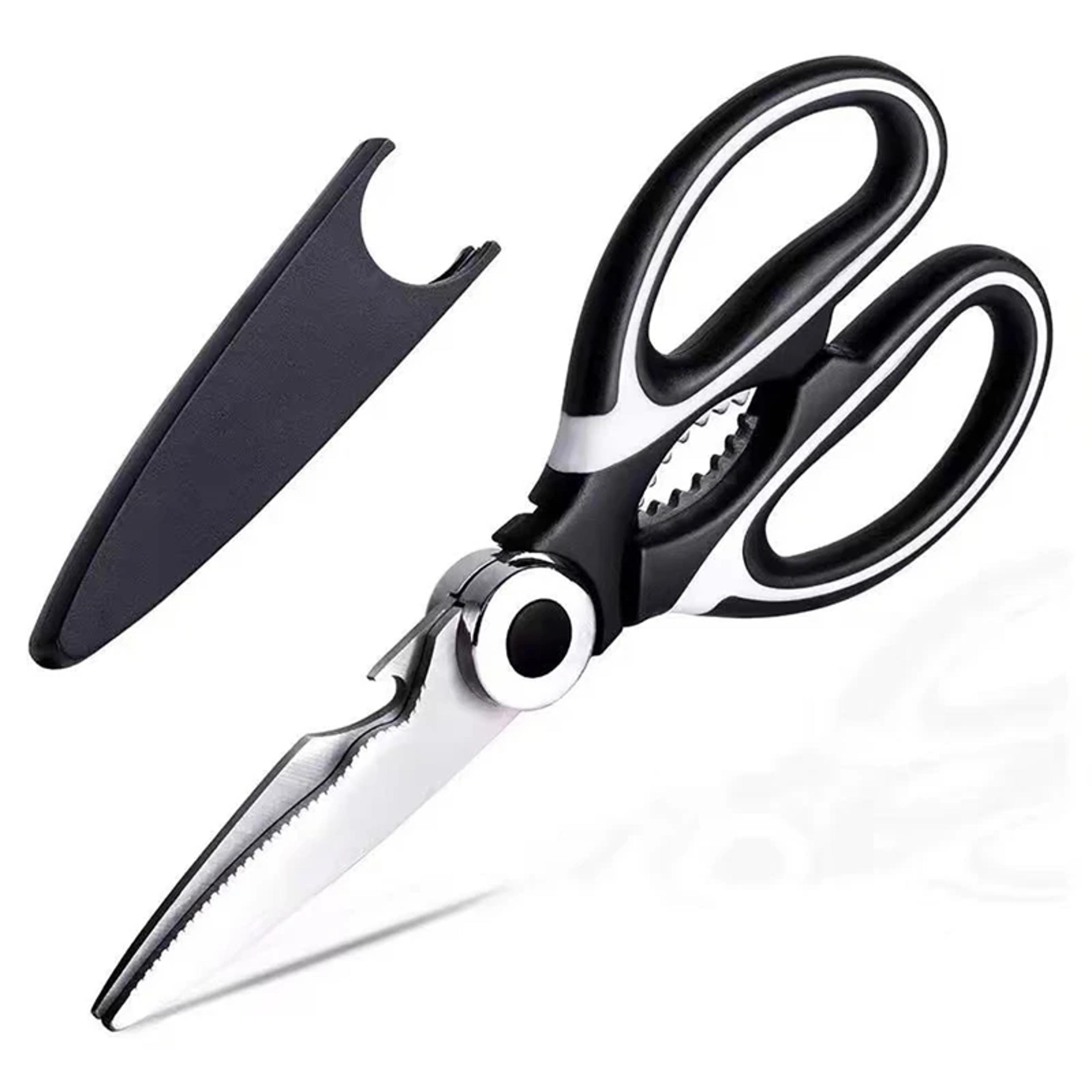 heavy duty multifunction kitchen shears stainless steel kitchen scissors with bottle opener