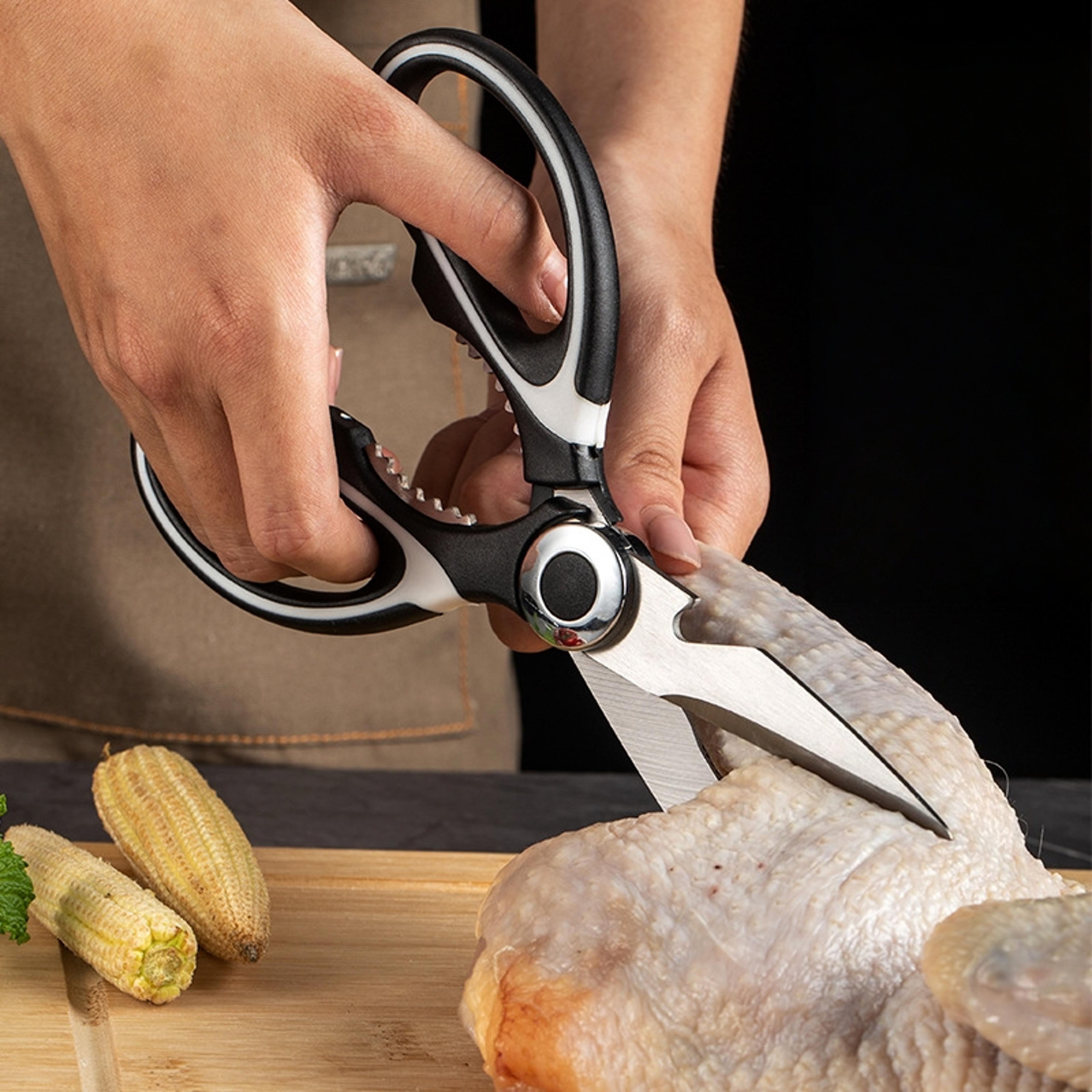 precisioncut pro stainless steel kitchen scissors & poultry shears multi tool