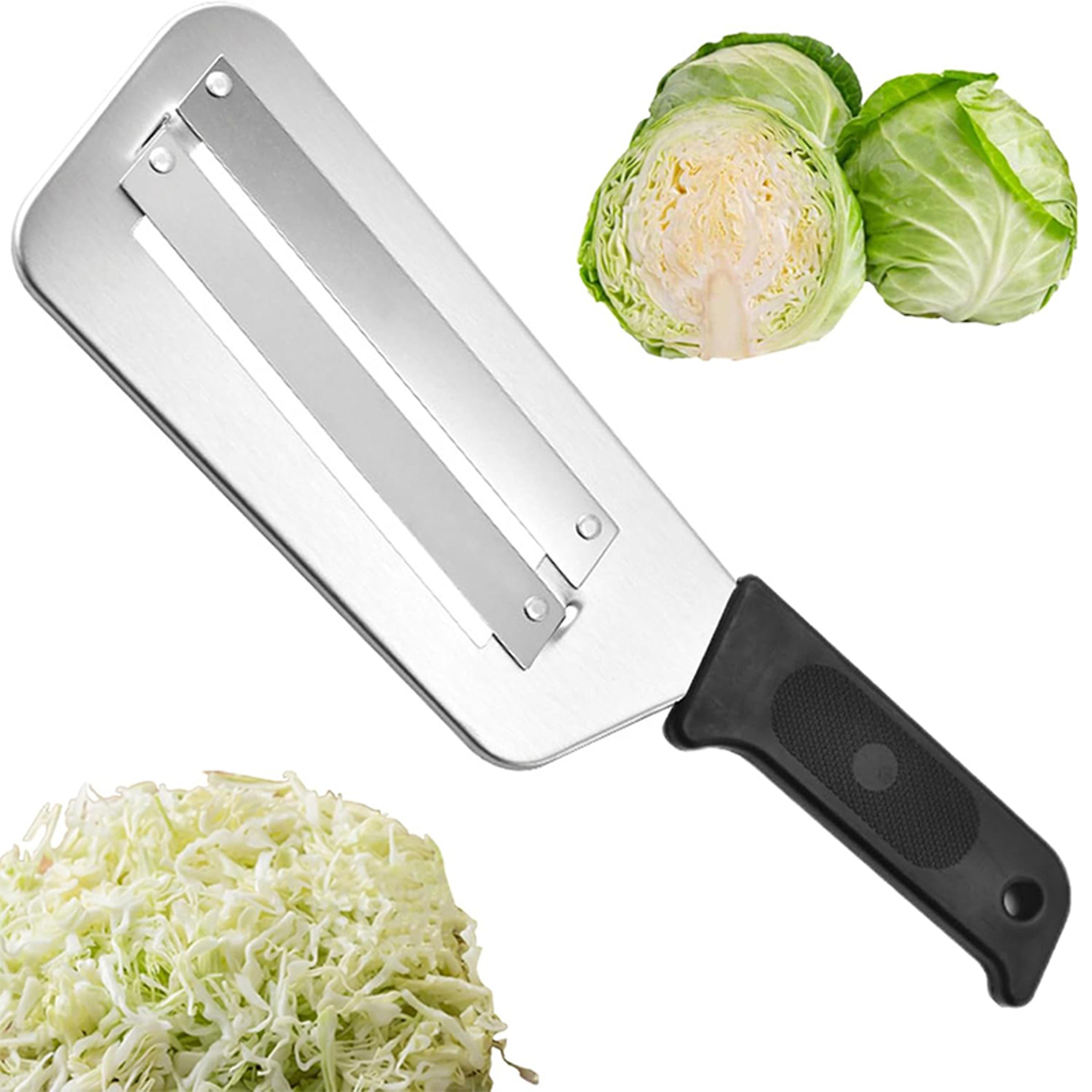precisionveg stainless steel cabbage shredder & onion slicer knife