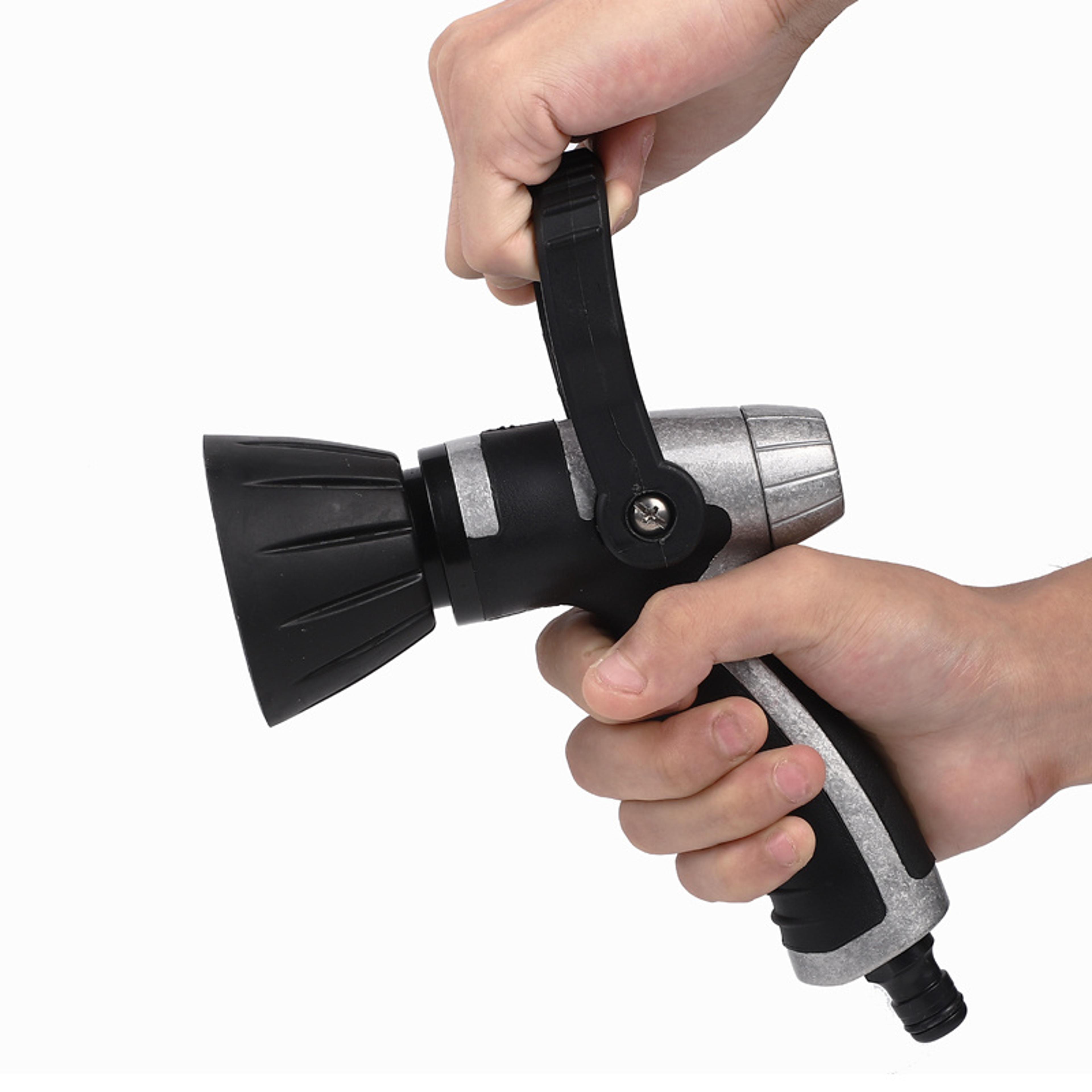 heavy duty metal garden hose spray gun high pressure water nozzle for lawn watering, irrigation & car wash