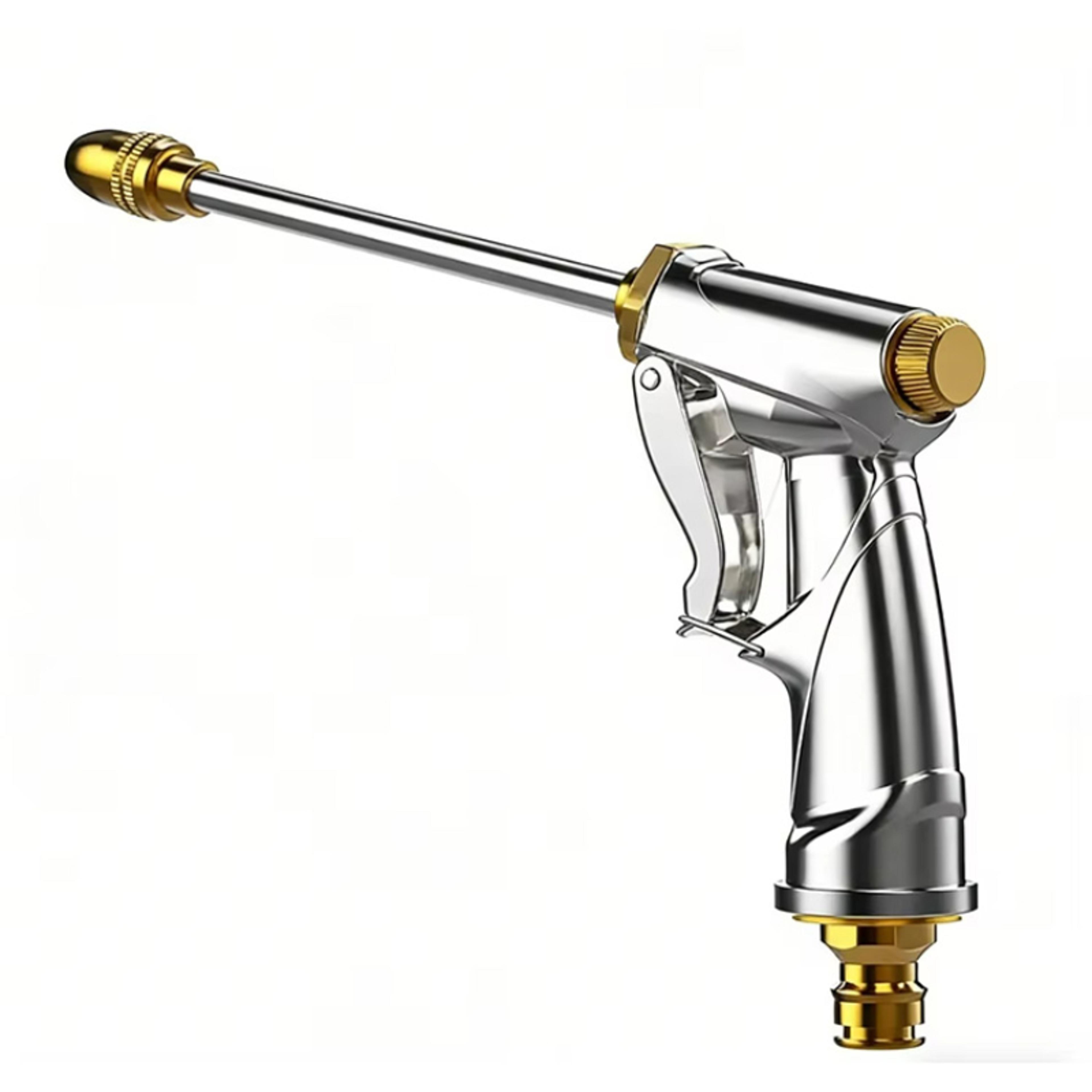 brassjet pro adjustable high pressure hose nozzle for garden watering & car cleaning
