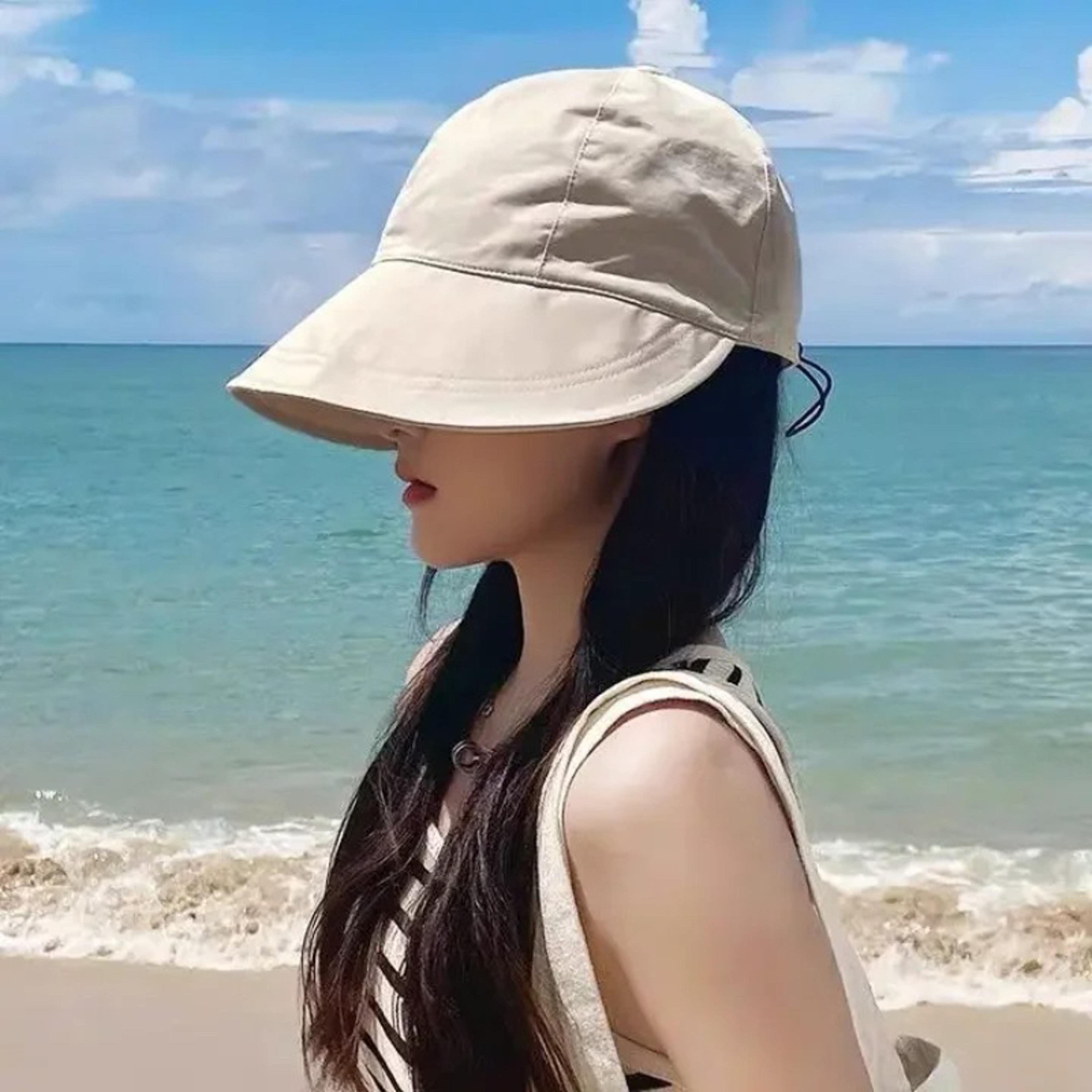 womens foldable wide brim sun hat protection beach & outdoor travel hat