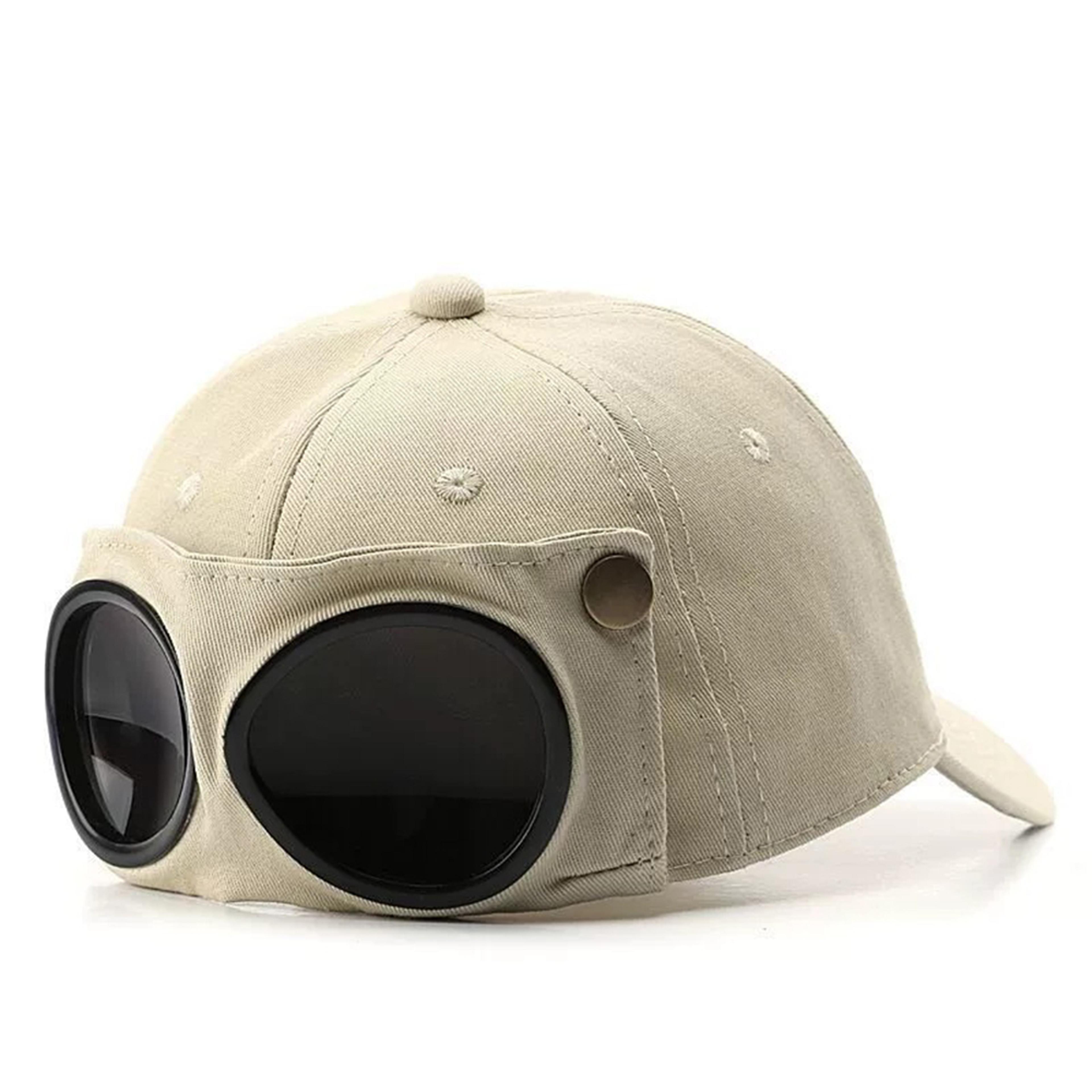aviator shield sunglasses baseball cap for outdoor sports & summer adventures