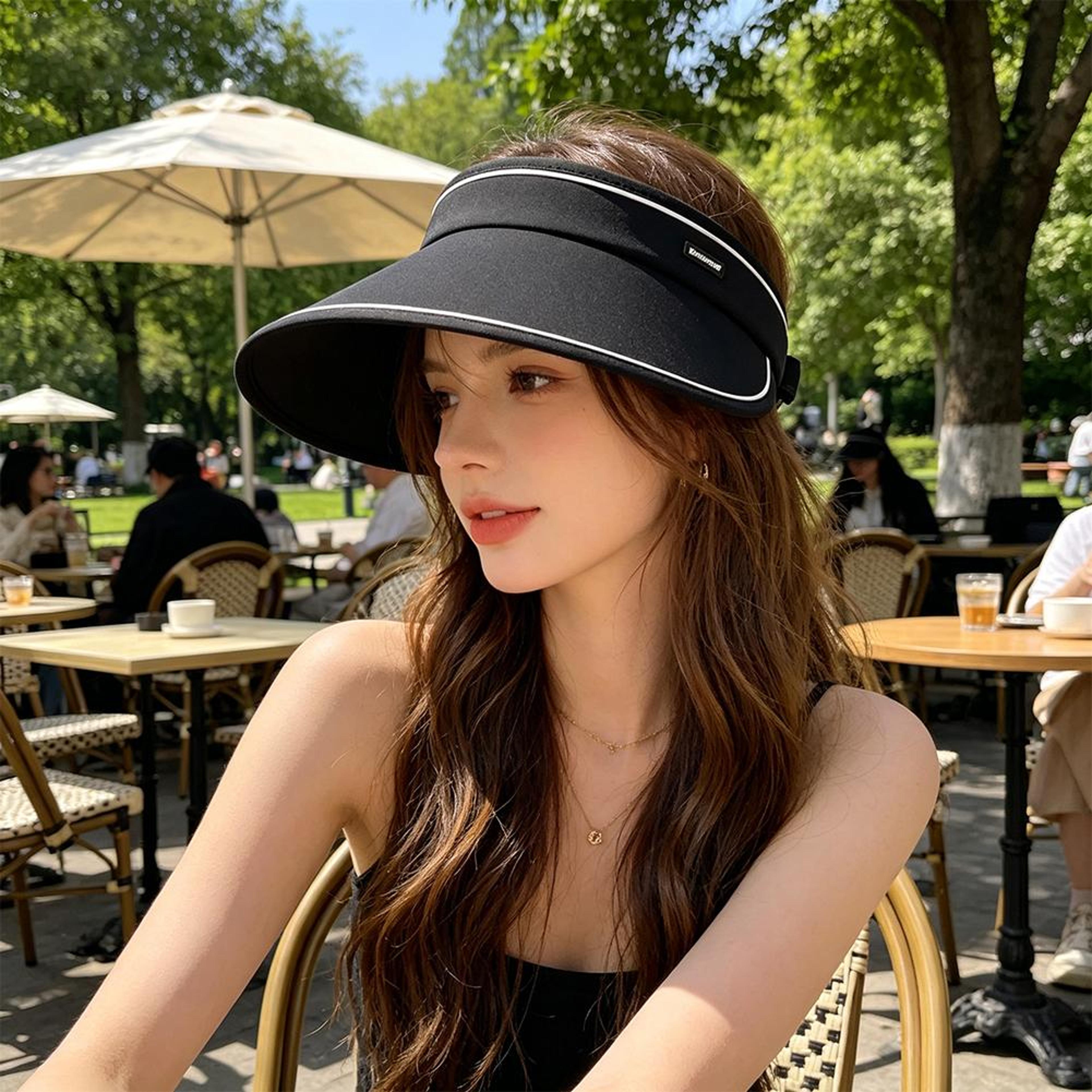 sunshield pro wide brim sun hat for women with protection & packable travel visor