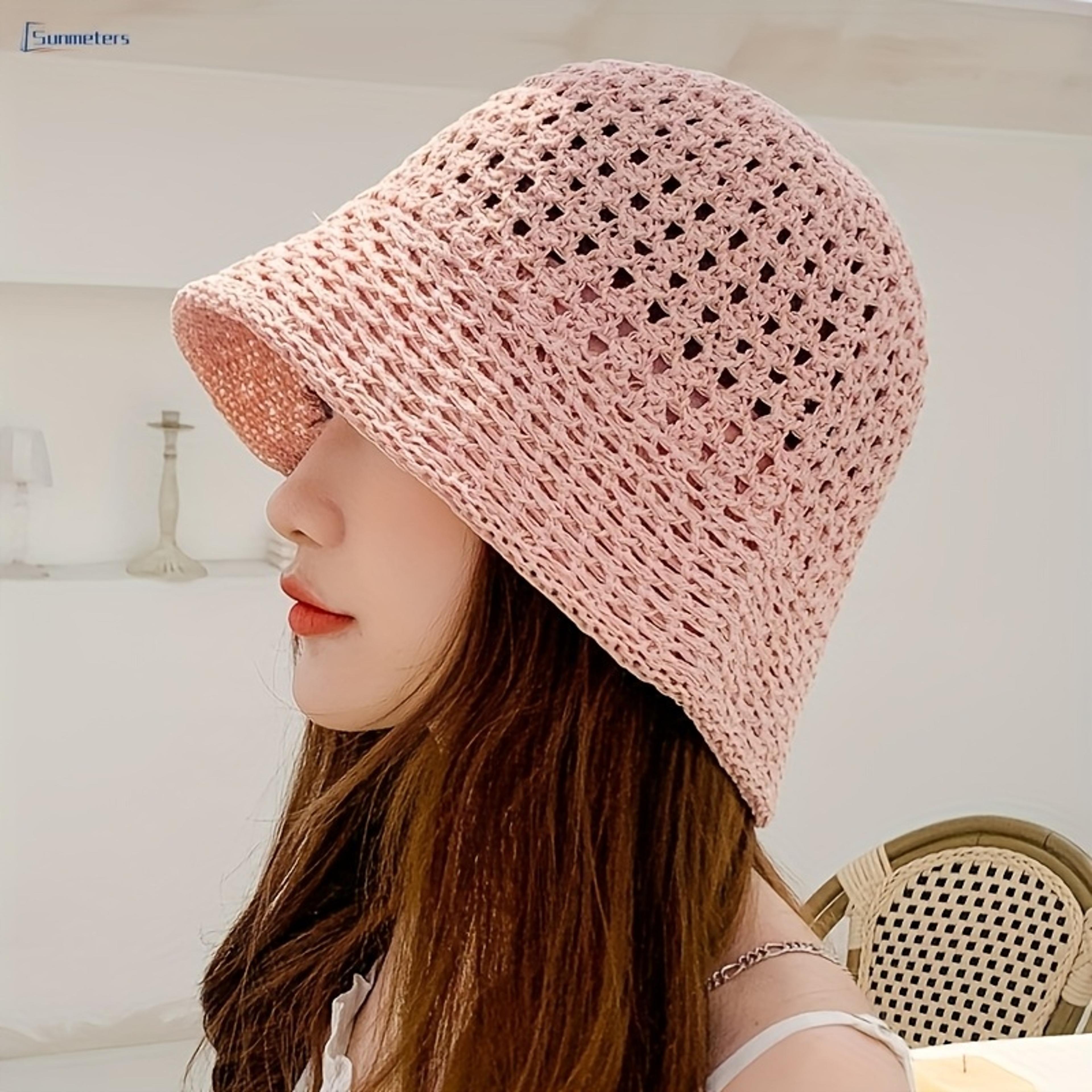 coastal breeze crochet bucket hat for women foldable beach sun hat & travel ready summer cap