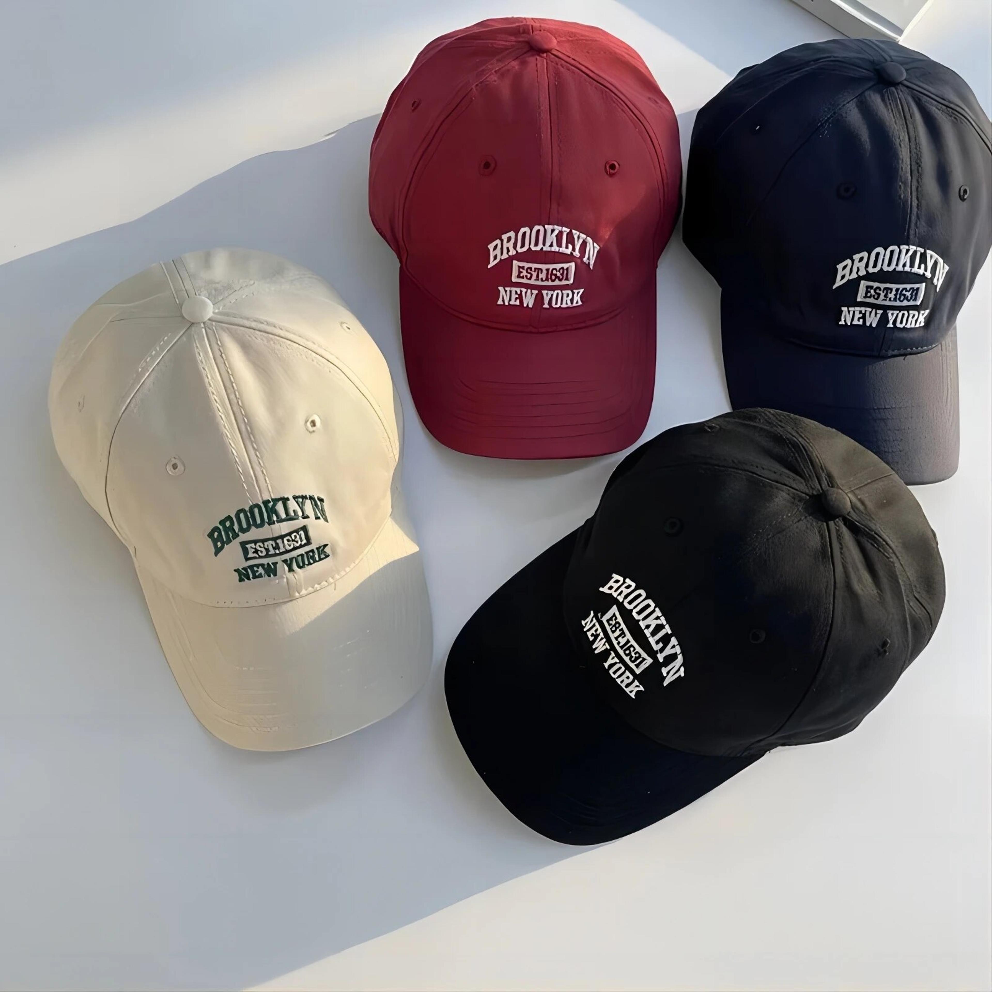 brooklyn embroidered cotton baseball cap adjustable snapback streetwear hat