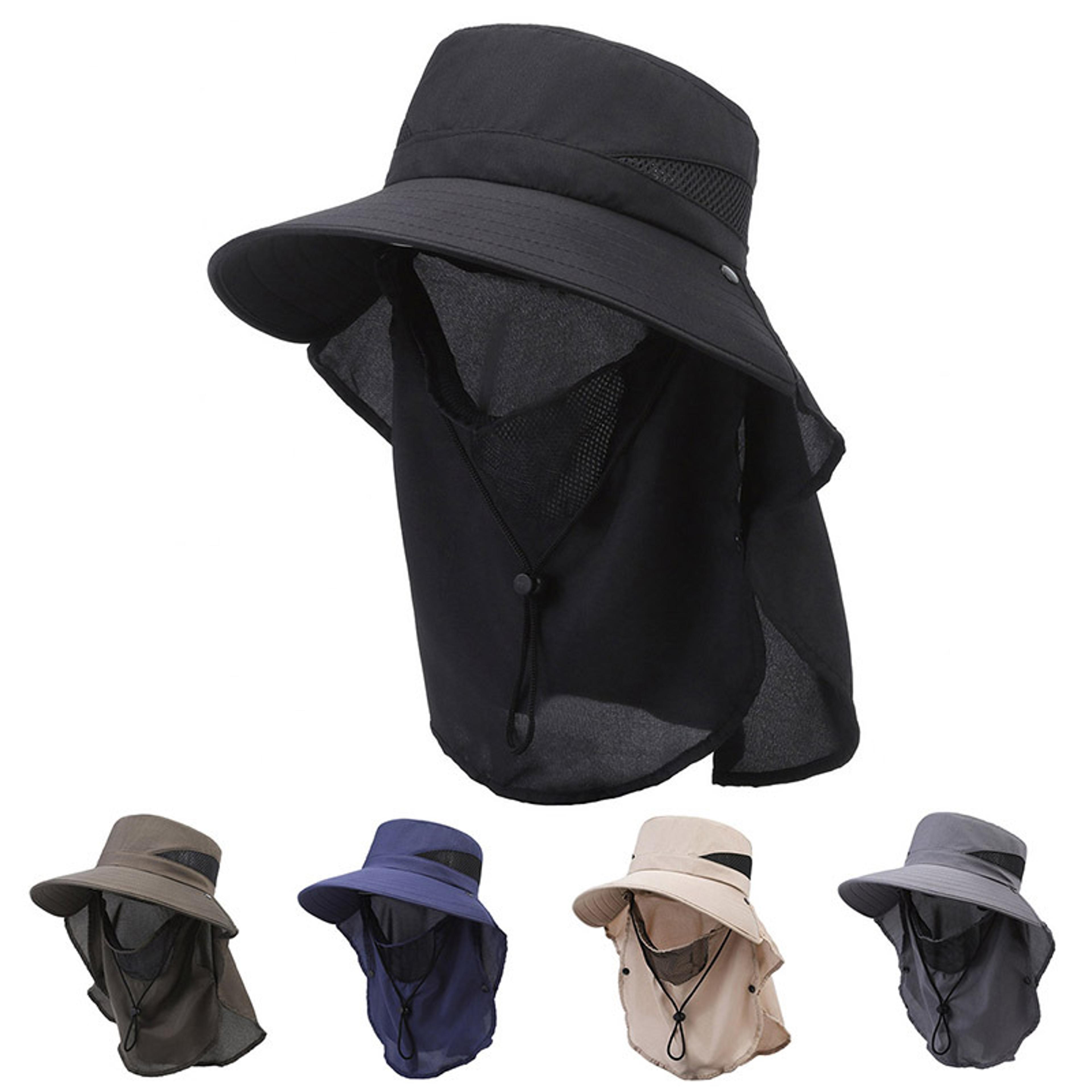 trailguard uv protection fishing hat with neck flap for hiking, camping & outdoor adventures