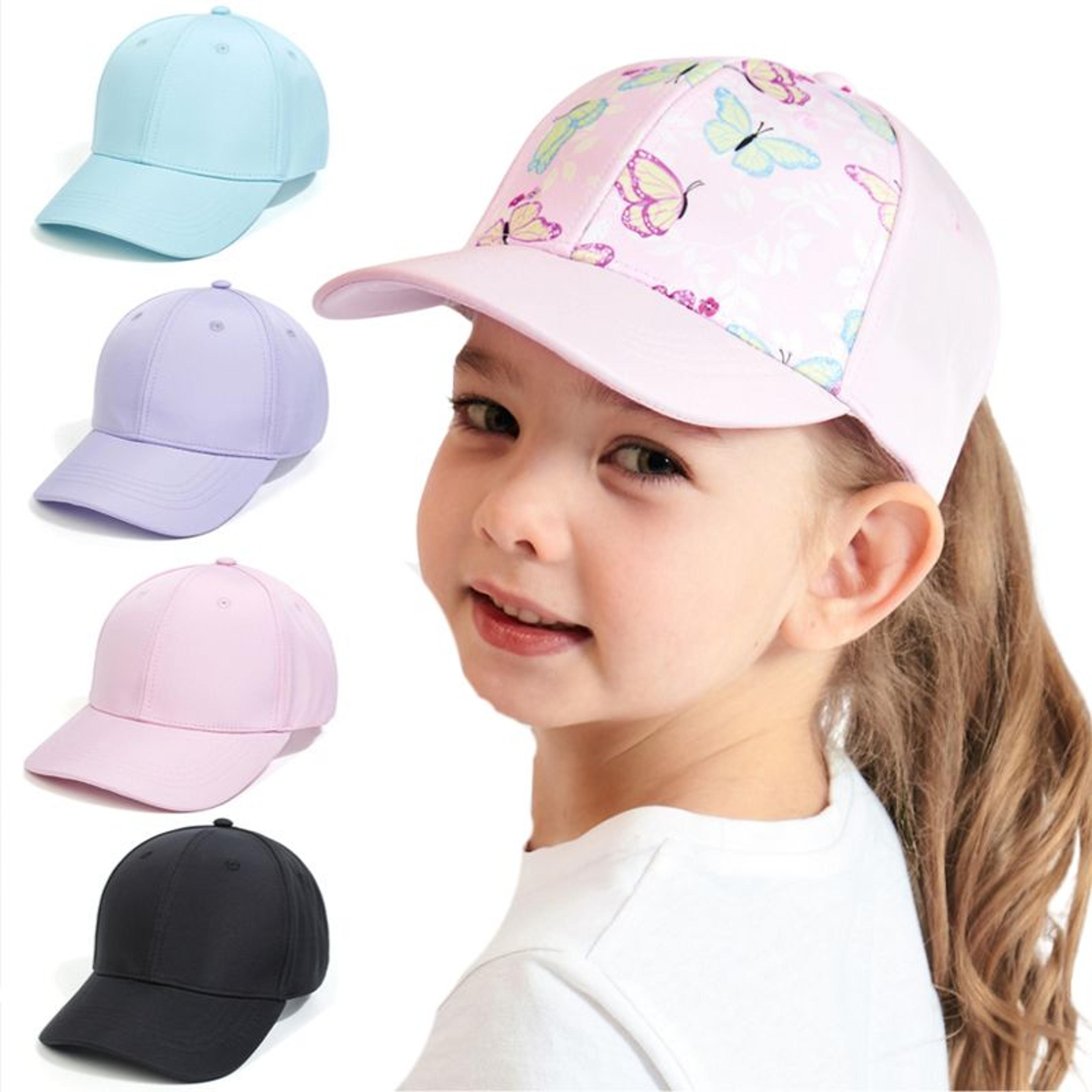 colorpop kids sun shield baseball cap adjustable travel hat for boys & girls