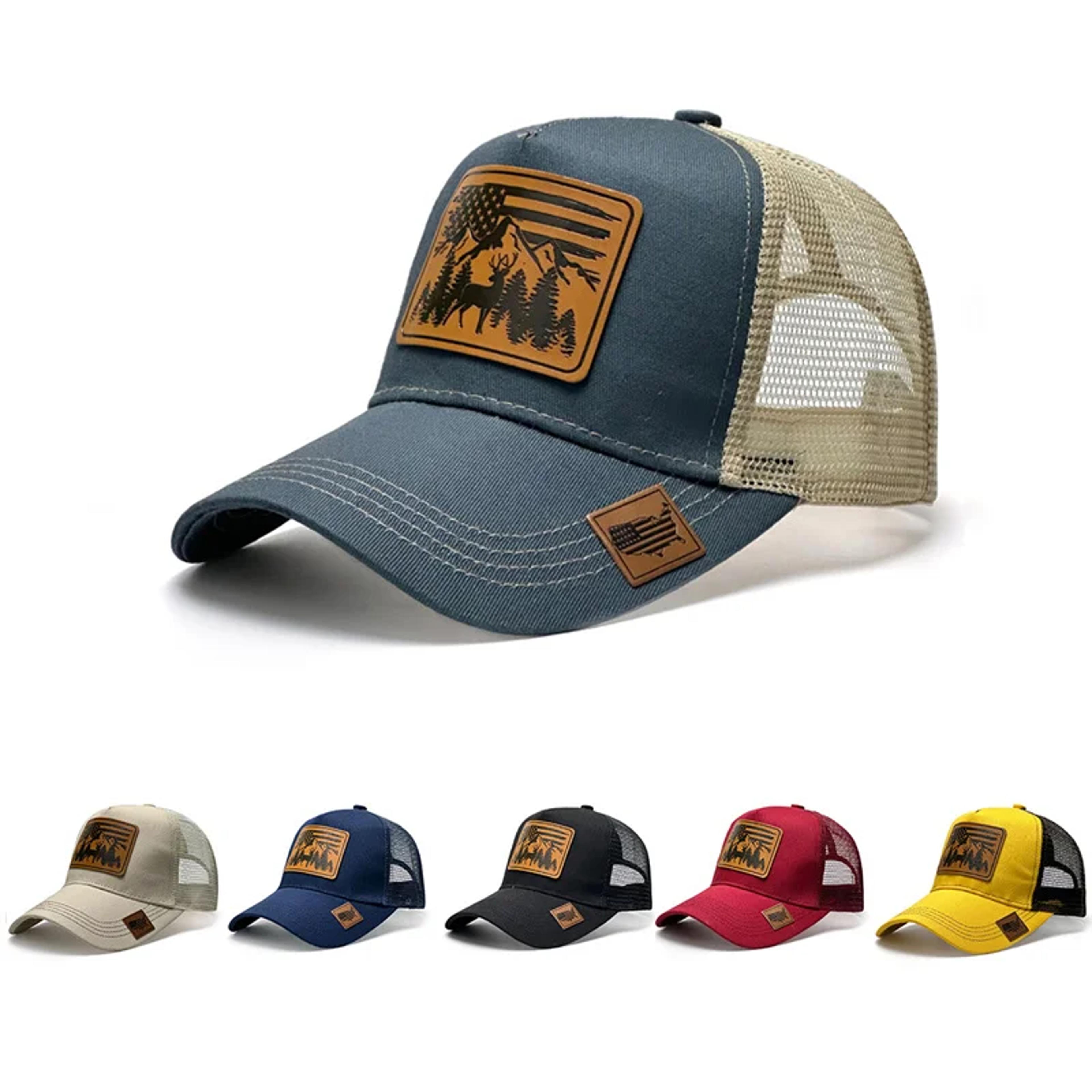 vintage leather look snapback cap unisex baseball cap, trucker hat & sun protection hat
