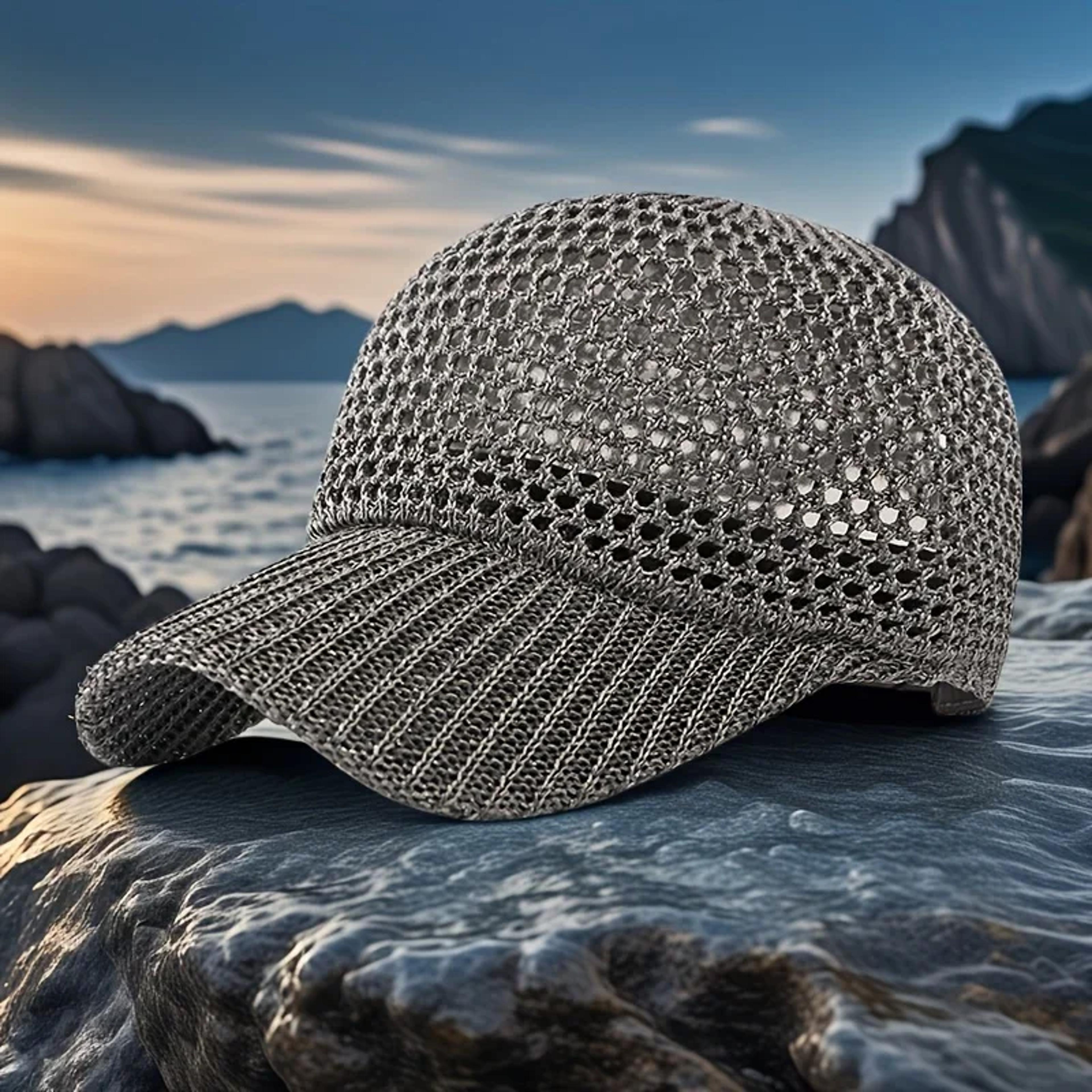 trailshield uv mesh fishing & hiking cap breathable sun protection hat for outdoor adventures