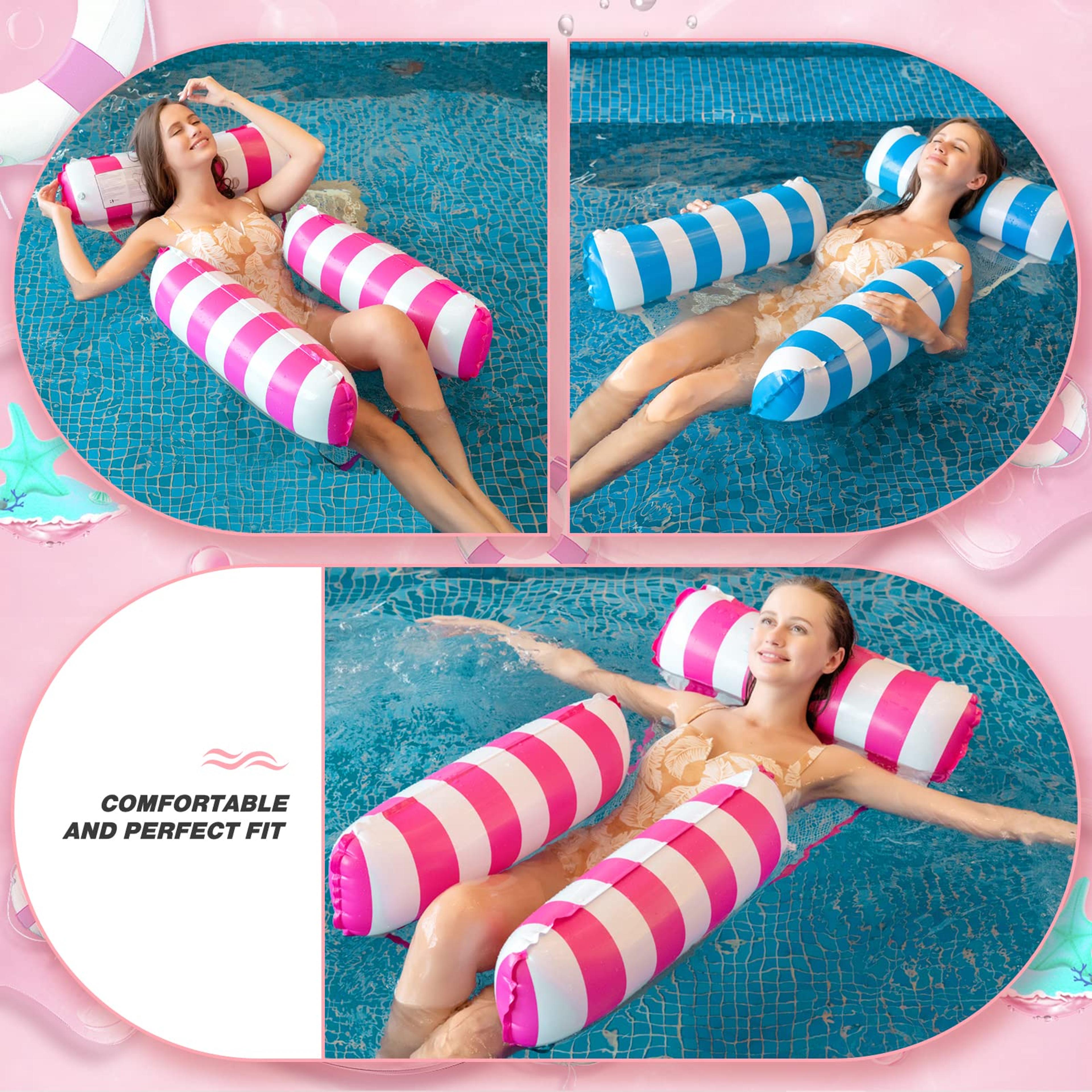 inflatable pool hammock adult pool float lounge water hammock float for swimming pools
